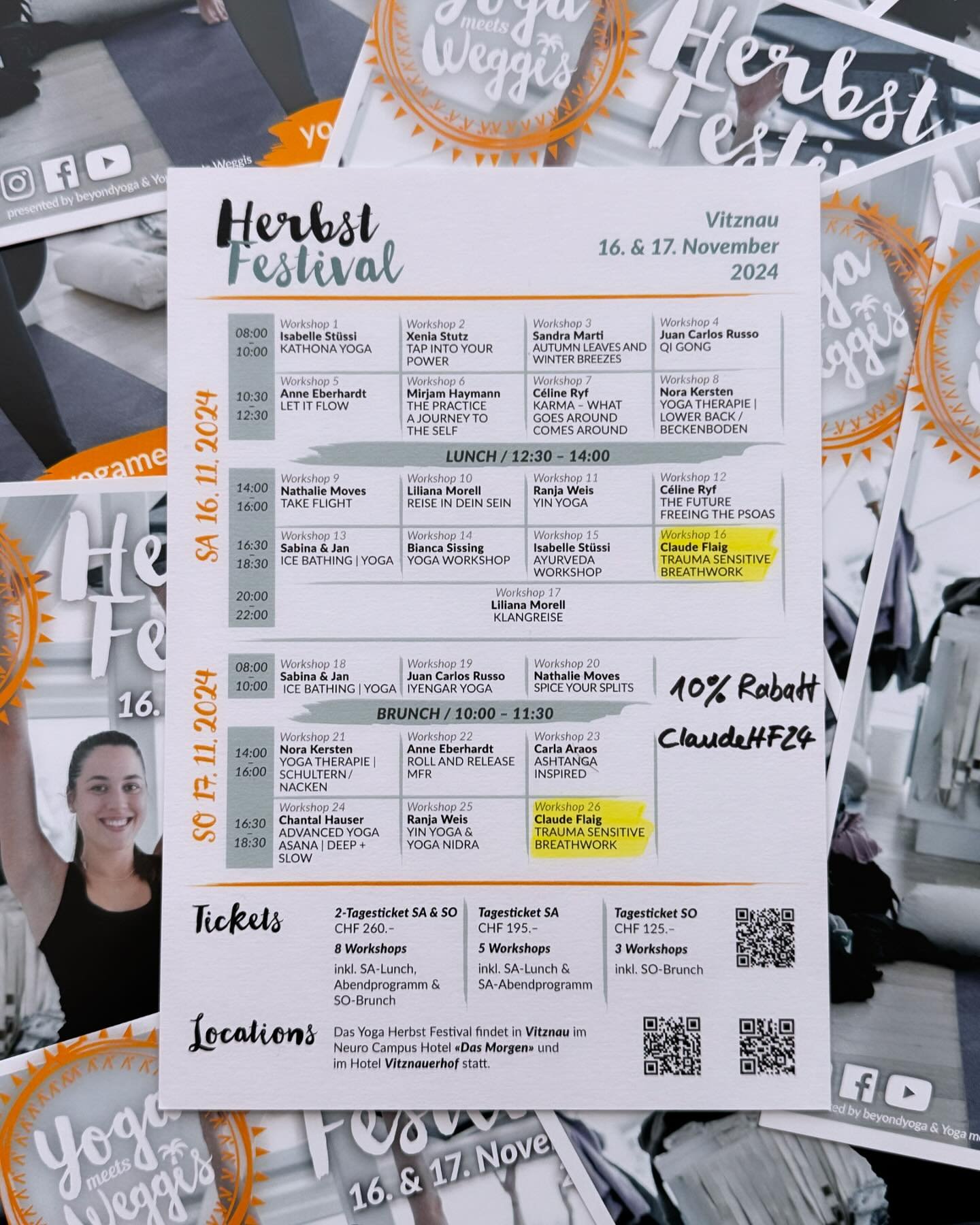 Ich freue mich sehr, beim Yoga Herbst Festival vom 16./17. November in Vitznau von @yogameetsweggis dabei sein zu d&uuml;rfen. Unterst&uuml;tzt von @herzwegyoga, @vany_solavaya, @melinda_haaratelier und @milan_wehrmann leite ich zwei Breathwork Sessi