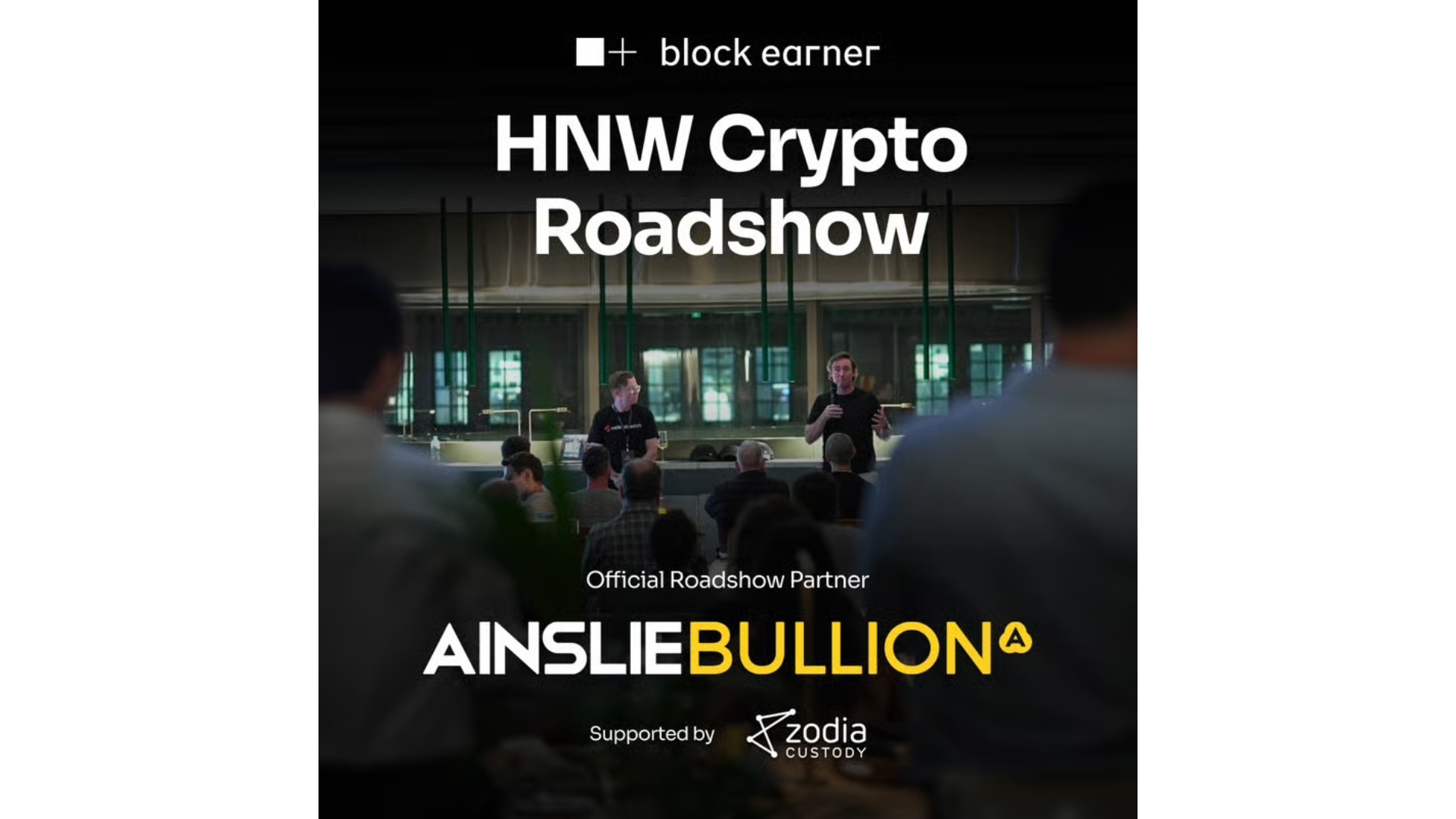 Block Earner HNW Crypto Roadshow - Perth, Adelaide, Brisbane, and Melbourne