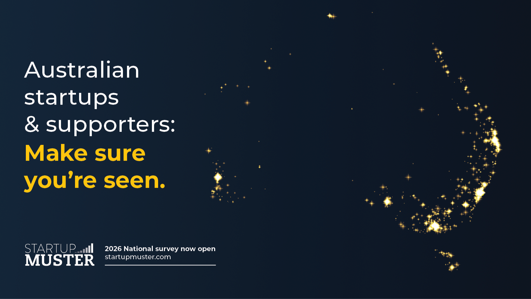 Startup Muster, Australia's national startup survey, is open until Aug 24.