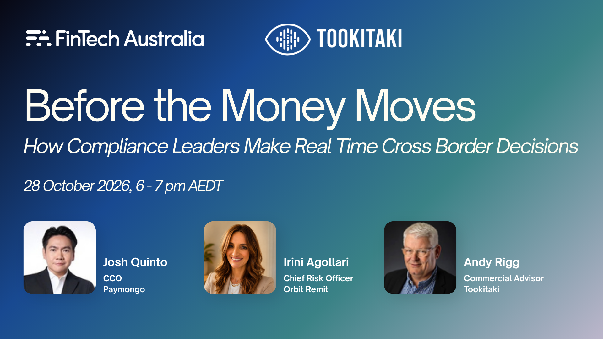 Live Webinar: Before the Money Moves - How Compliance Leaders Make Real Time Cross Border Decisions