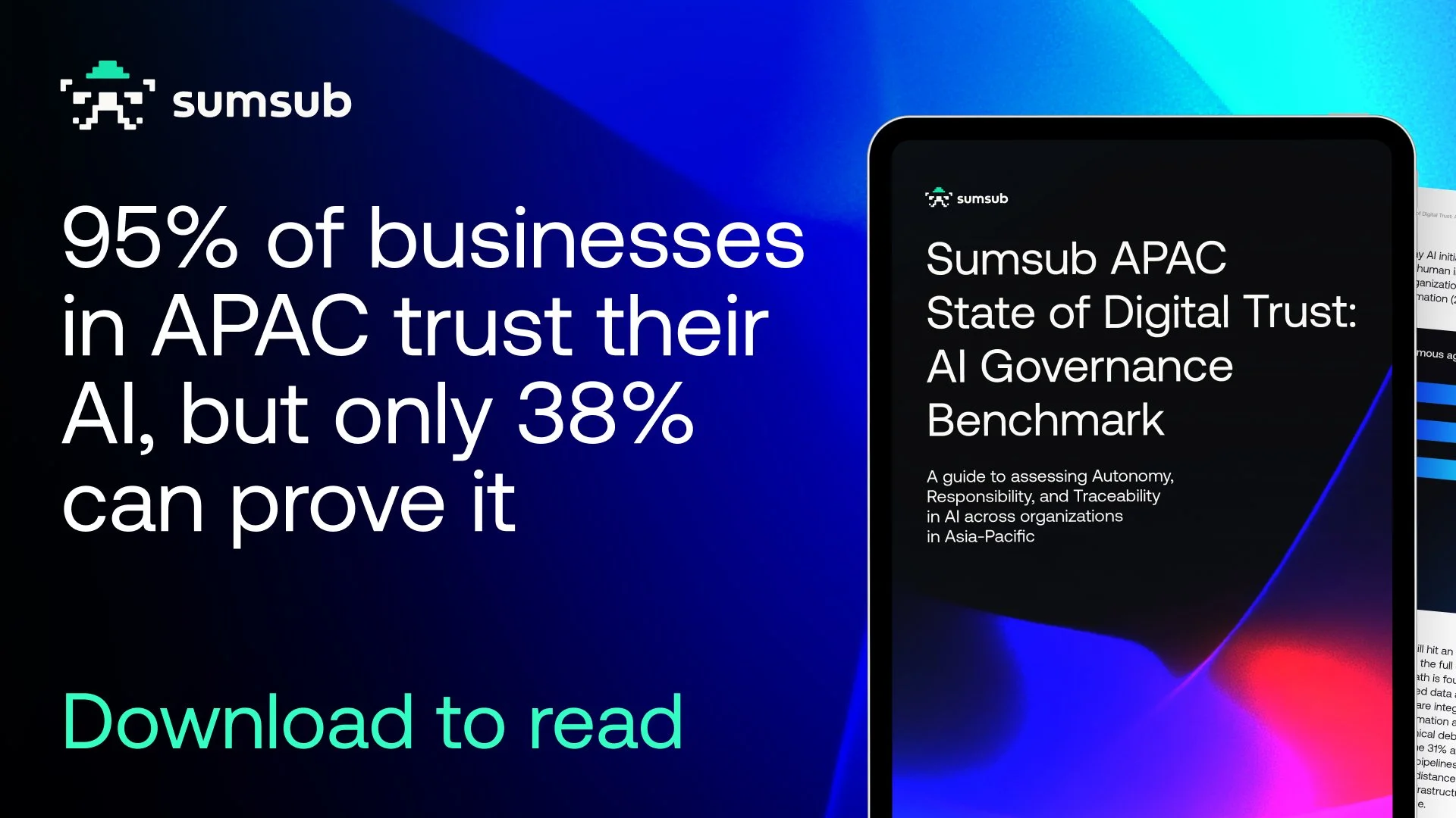 Sumsub APAC State of Digital Trust: AI Governance Benchmark