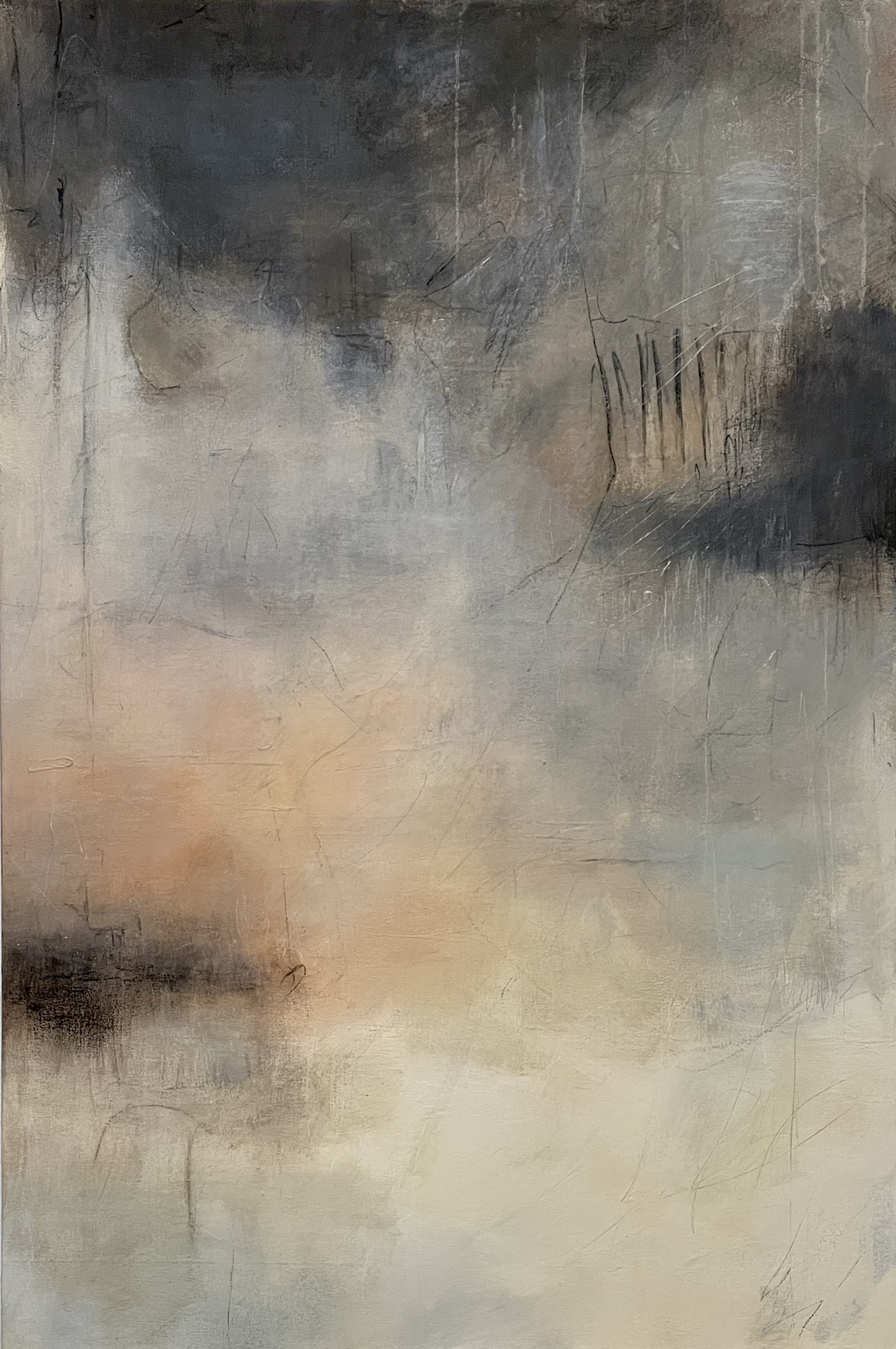 Diptych, Mixed media on canvas, 2022, 30"x24"