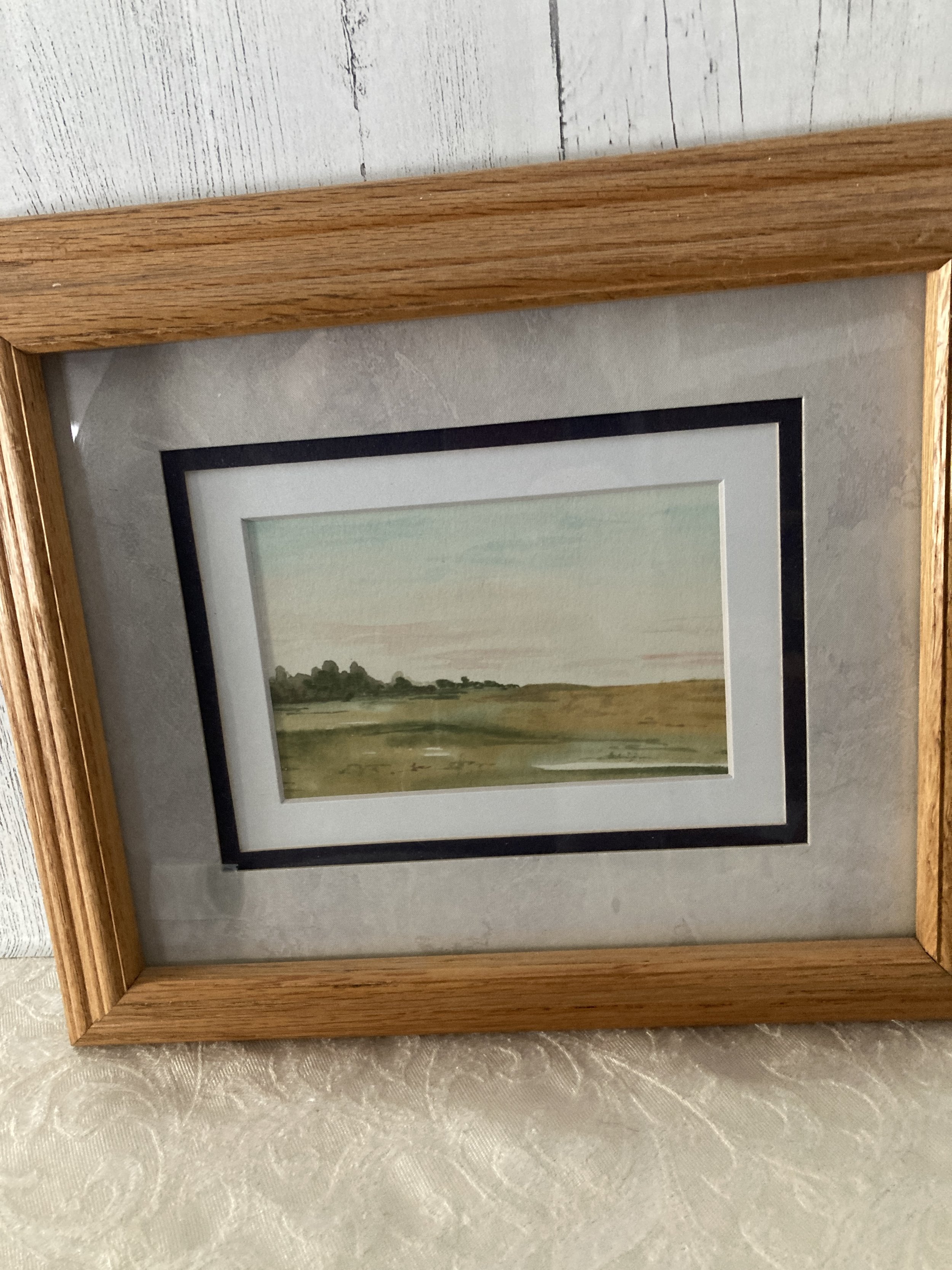 Tranquil Nature Watercolor Landscape Print - 8 x 11