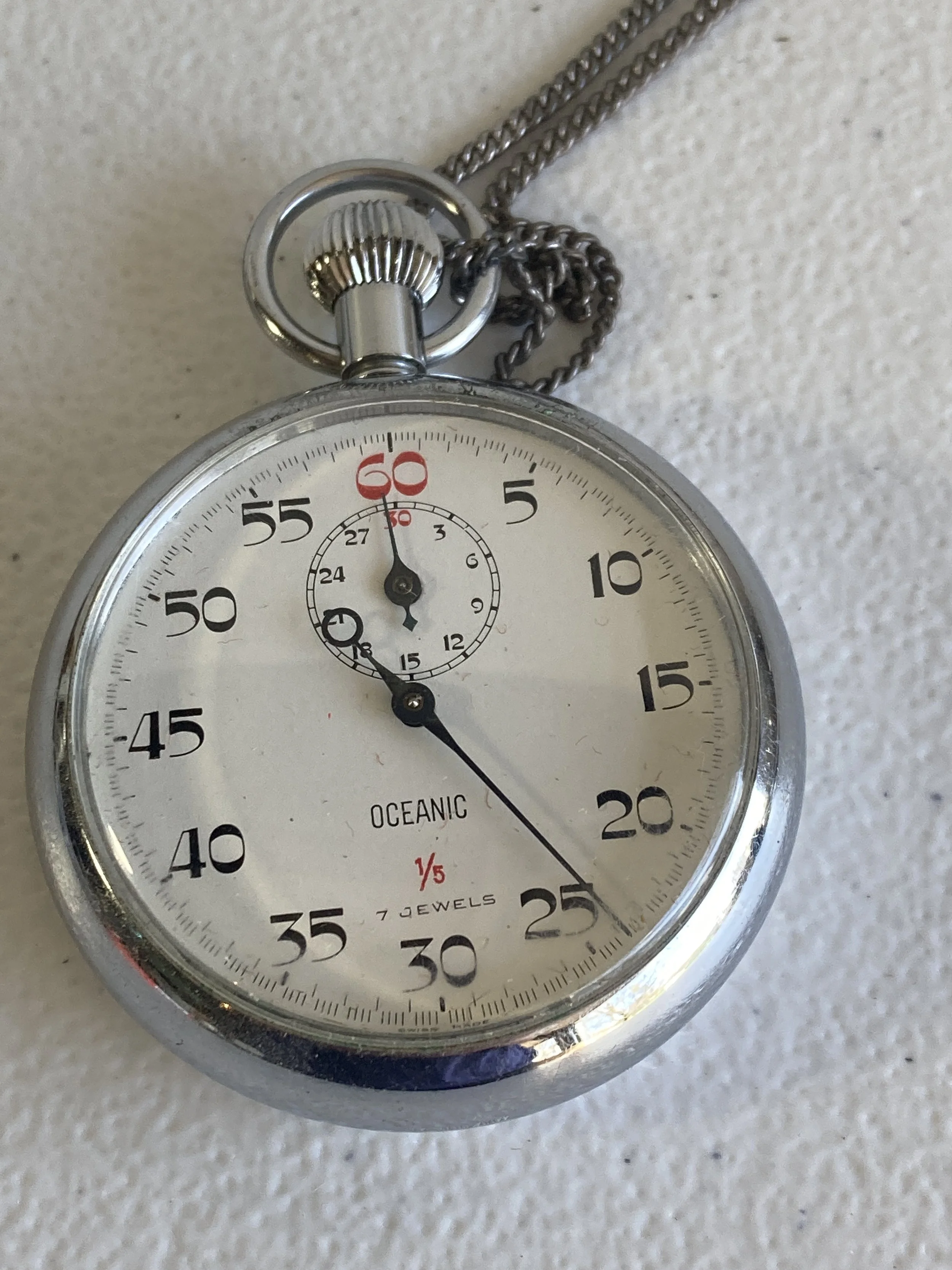 Vintage Oceanic Stopwatch - 7 Jewels