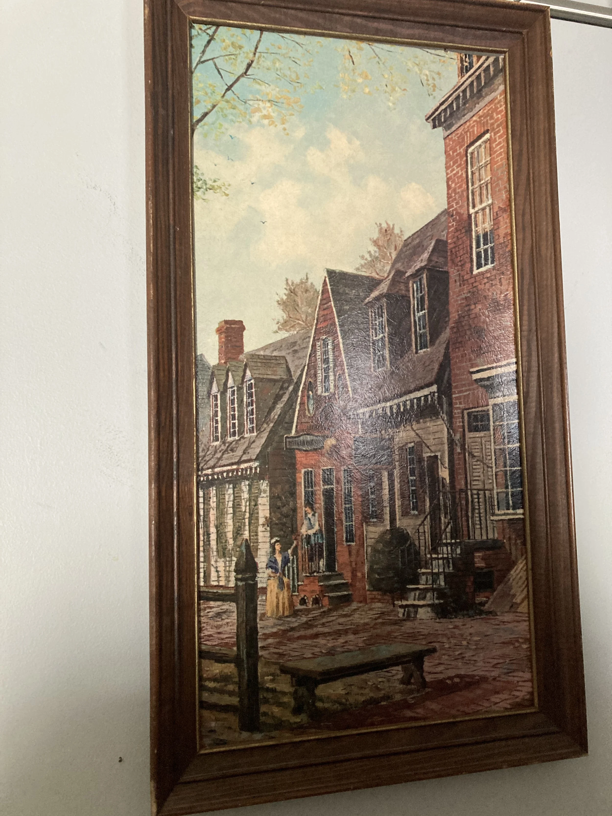 Vintage Framed Print - "Williamsburg" by Drummond