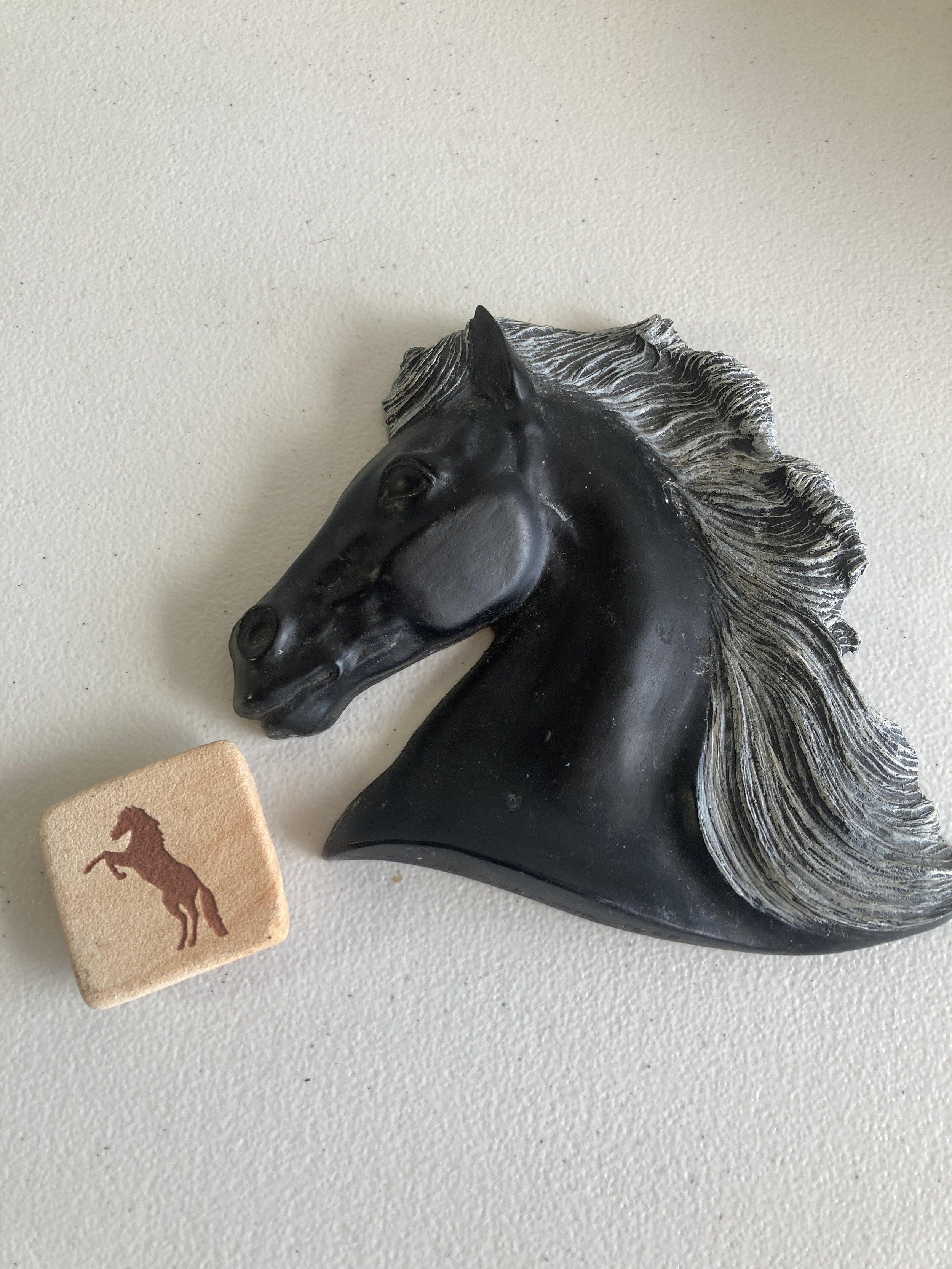 Frank Schirman Hawaiian Black Coral horse head