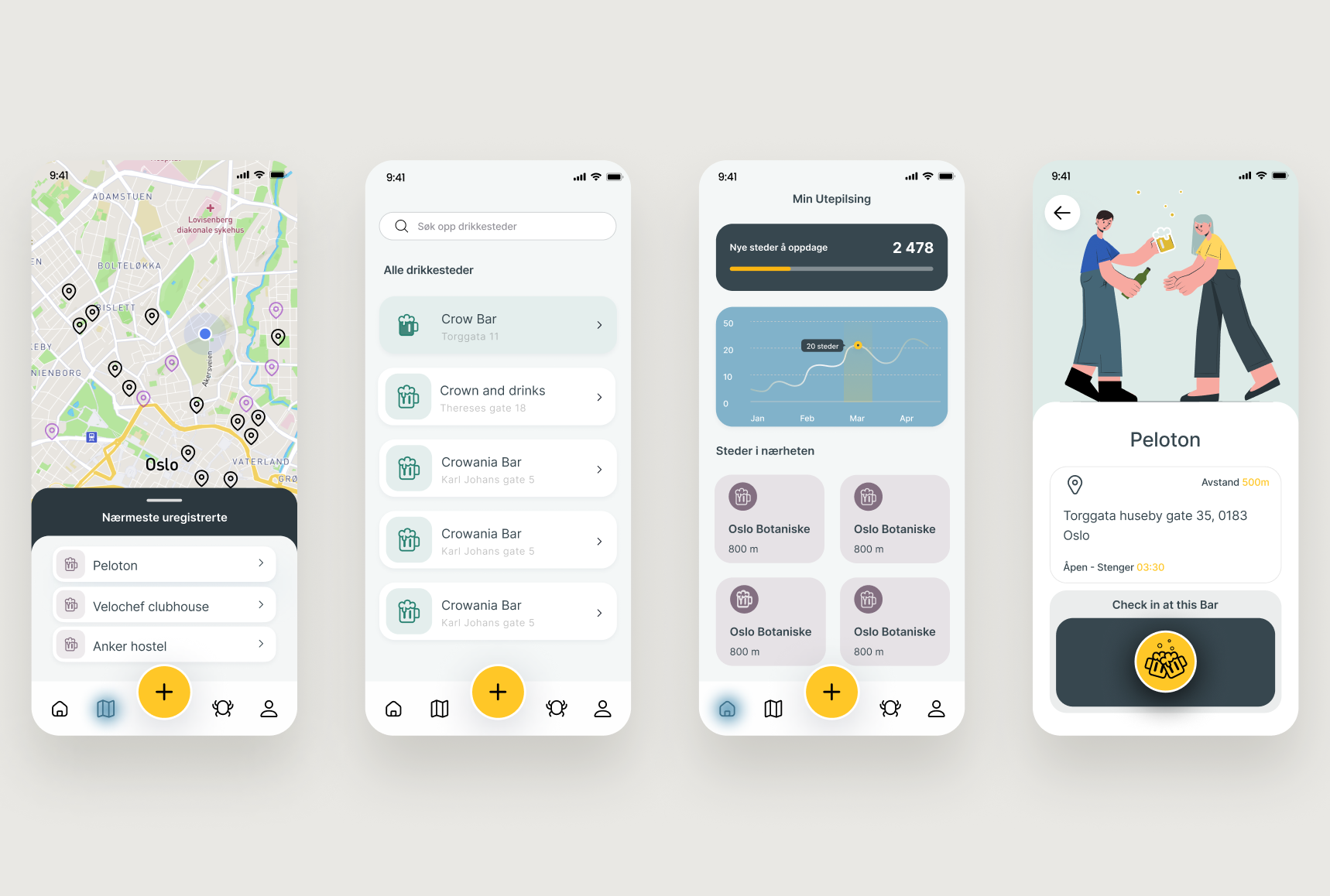 Utepils - Mobil app social
