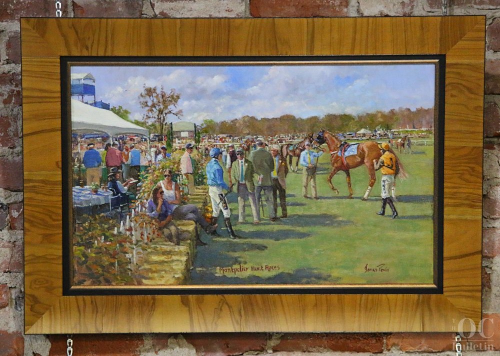  Closeup of “The Paddock, Montpelier at Its Finest” by Jim Power. (Photo Credit: Andra Landi) 