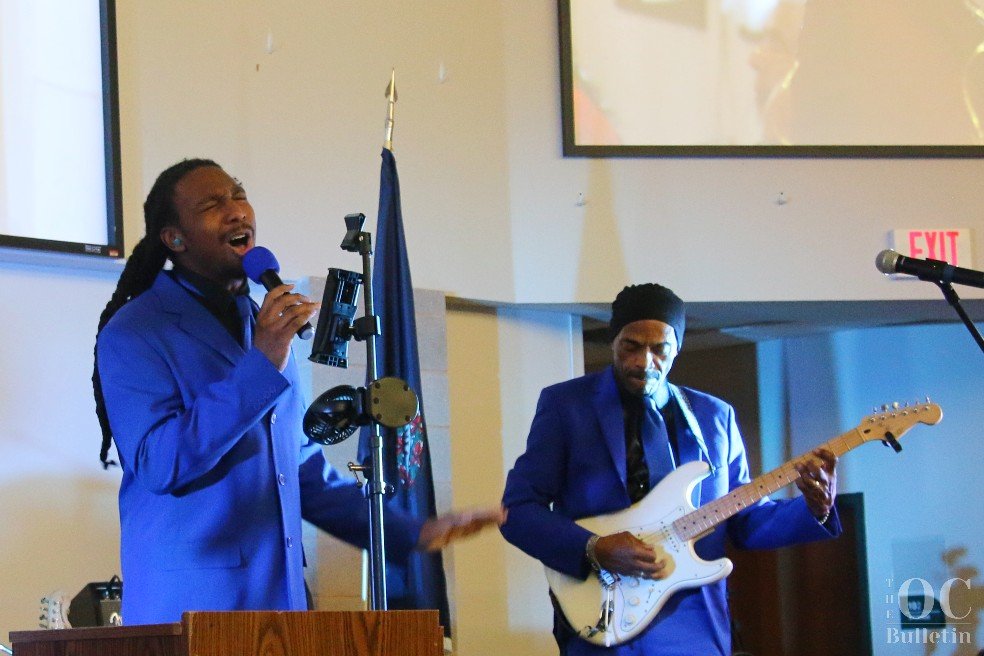  The Moonlighters entertain guests during the George Washington Carver Regional High School 75th anniversary gala on Saturday. (Photo Credit: Andra Landi) 