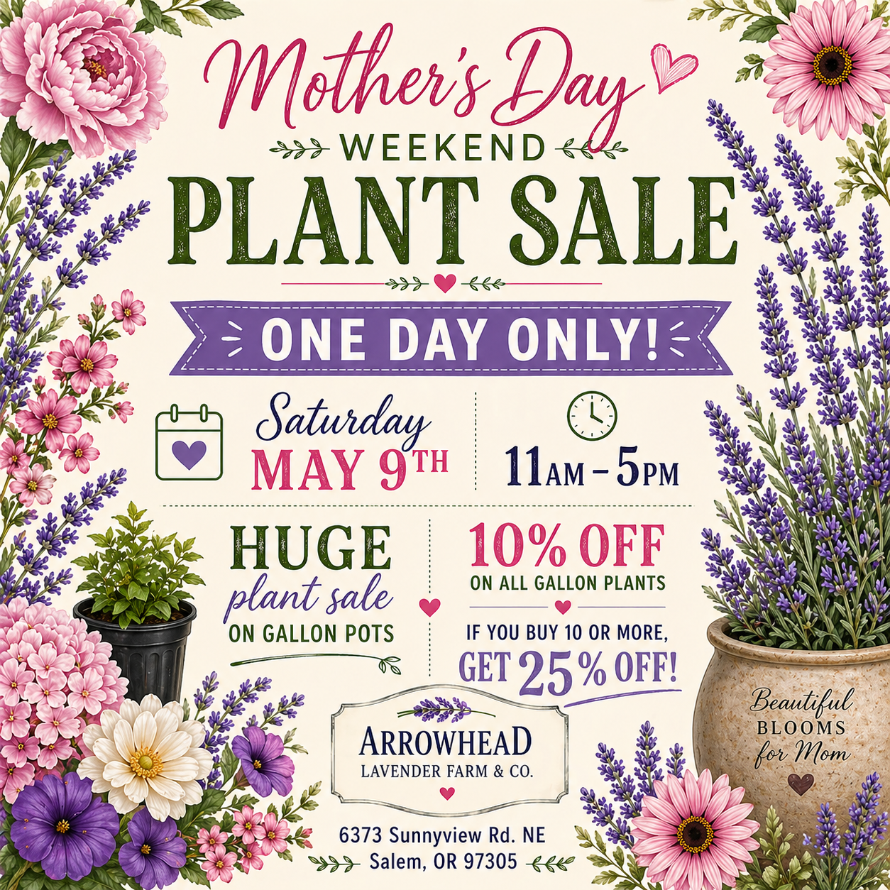 Mother’s Day Sale  