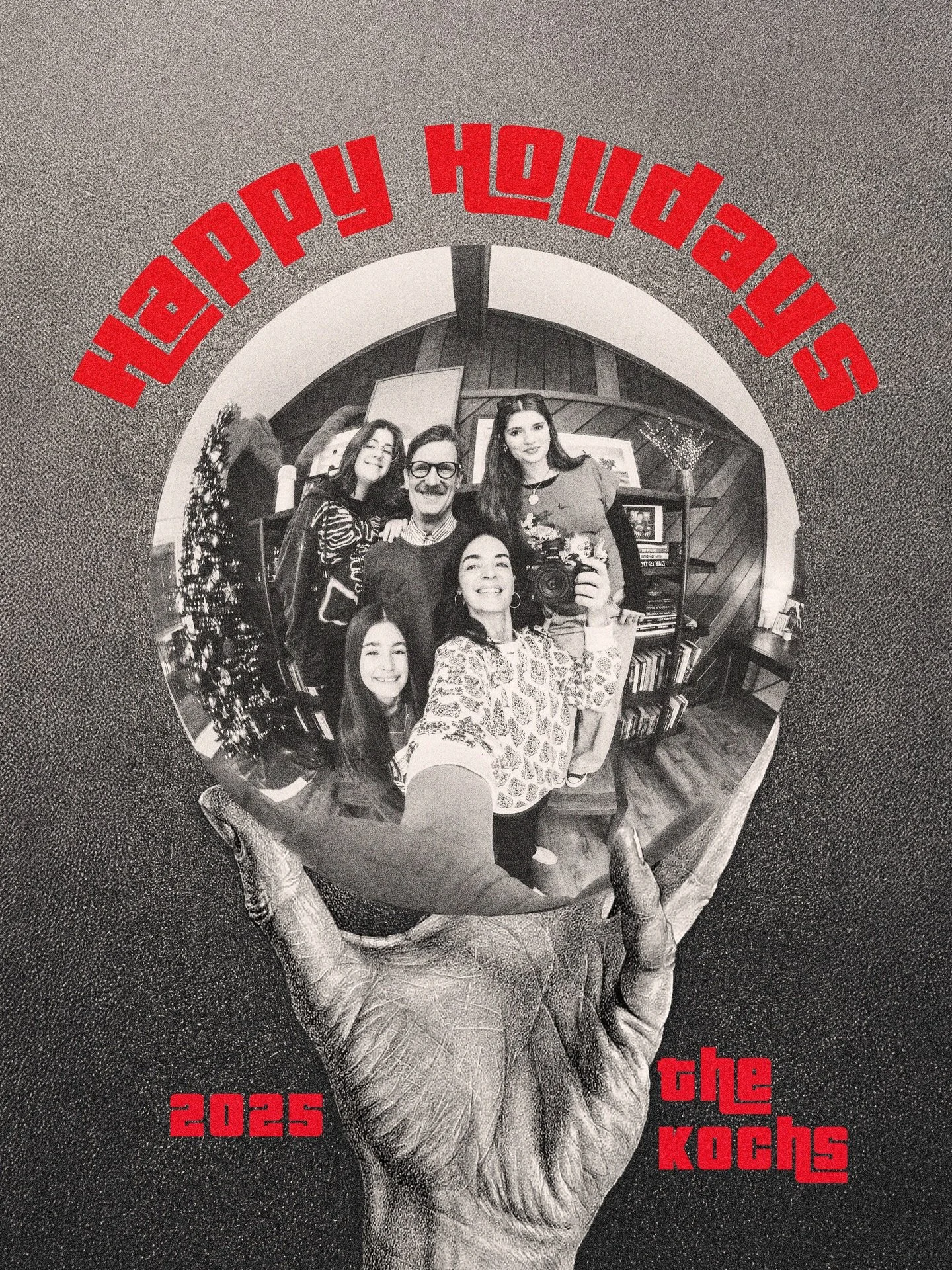 Merry Christmas, y&rsquo;all!!
.
First slide is our final photo
Second is the inspiration: MC Escher, a Dutch artist from the early 1900&rsquo;s #mcescher 
Third is our original photo: shot into a truck bed mirror