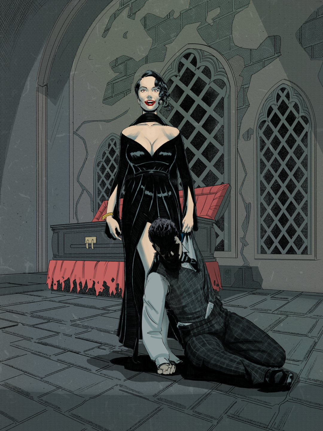 How a "Dad Joke" Became a Full Illustration: The Story of the Vampiress
