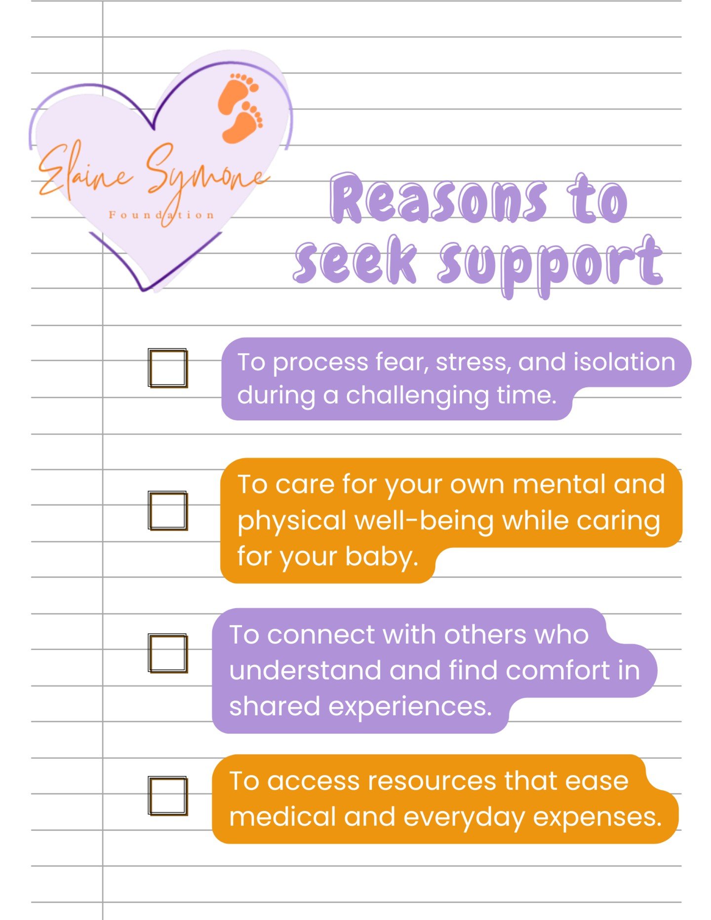 Looking for support this season? 

As we enter this season of gratitude and giving, The Elaine Symone Foundation is here to support NICU families with financial assistance, resources, gifts, and prayers &mdash; whatever you need to help your family t