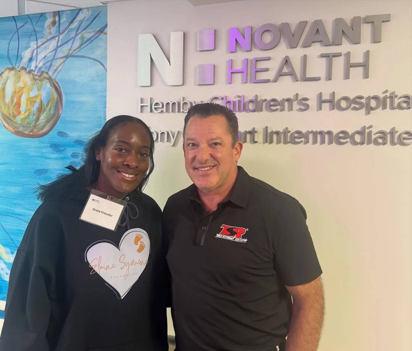 Our Care Coordinator, Grace Crowder, represented The Elaine Symone Foundation at the ribbon-cutting for Novant Health&rsquo;s Hemby Children&rsquo;s Hospital Tony Stewart Intermediate Care Unit.🎀

We were honored to be invited to witness this milest