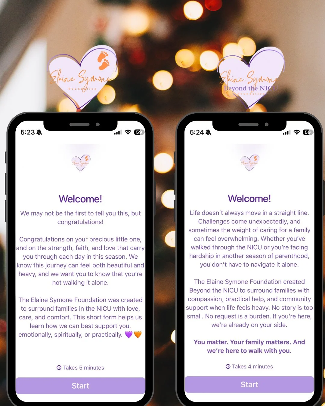 As Christmas approaches, we want to remind every NICU and families beyond the NICU that support is here for you. 💜🧡

If you're currently in the NICU or navigating life however that may look, we have two support forms designed to meet a variety of n