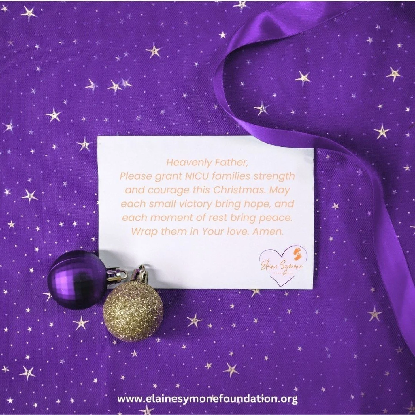 This Resource Wednesday, we&rsquo;re offering something special for NICU loved ones: NICU Prayer Cards that you can easily screenshot and share with a NICU family you know &amp; love that could use this. 💜🧡

Brighten someone&rsquo;s day by sending 