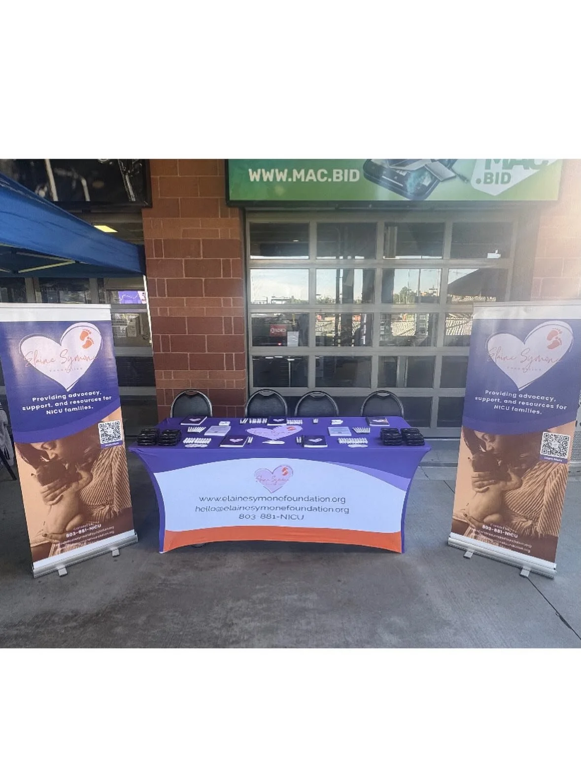 Today, the Elaine Symone Foundation had the opportunity to host a table at the March for Babies event with the March of Dimes!💜🧡

It was an honor to be in community with families, advocates, and organizations working toward better outcomes for moth