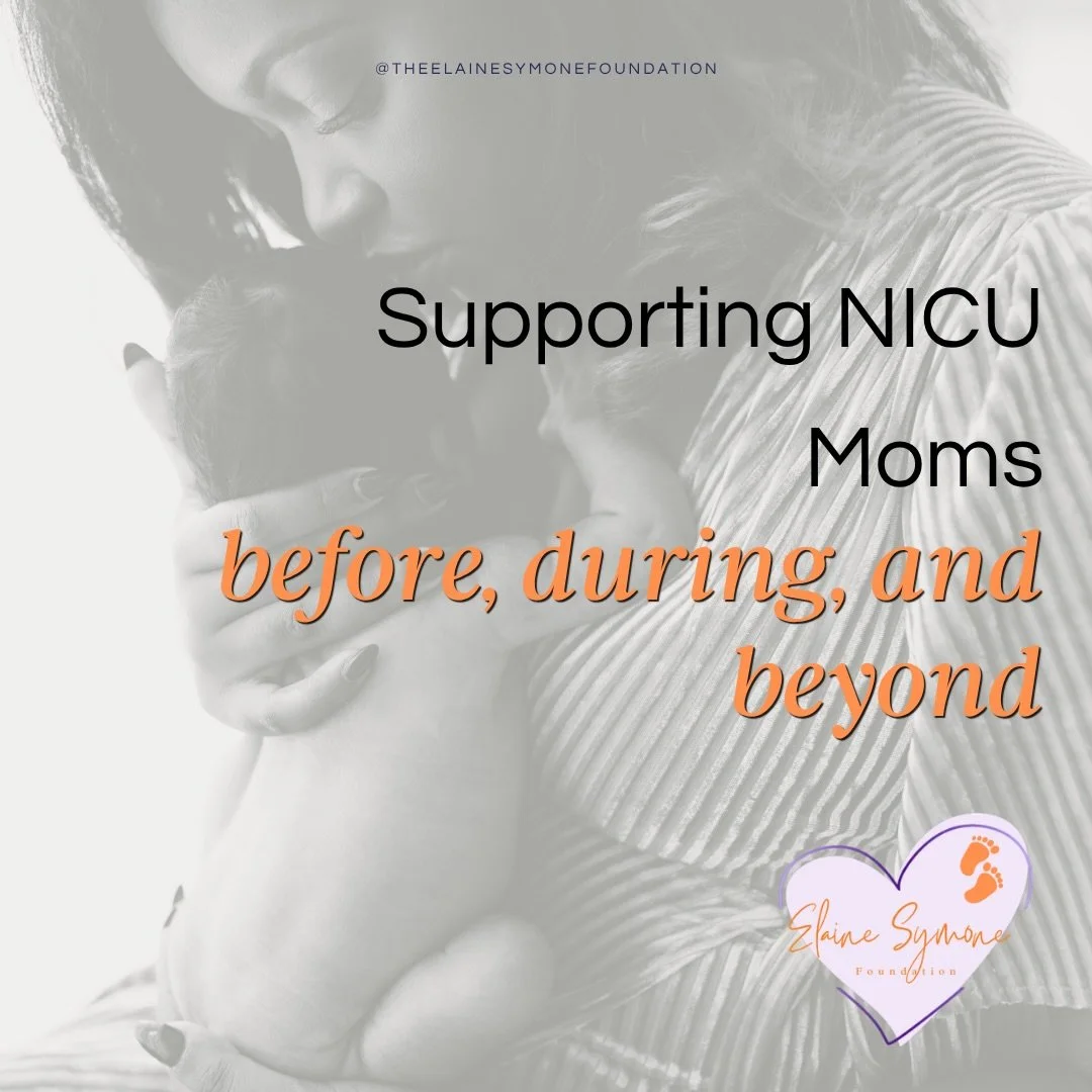 We have refined our focus🧡💜👣

The Elaine Symone Foundation exists to support mothers and families navigating high-risk pregnancy, NICU stays, and the transition home.

We have learned that care is often centered around the baby, while the mother i