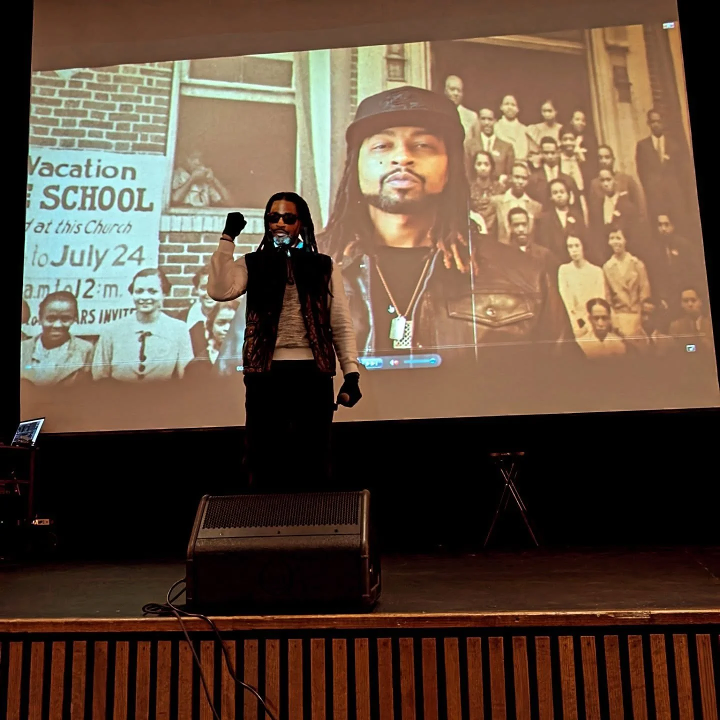 One of the great honors of my life is to travel out to see and support my brother @wordsmithmusic  by providing production for various events he speaks and performs at.  This week I'm in Baltimore watching him speak on his passion and reverence for B