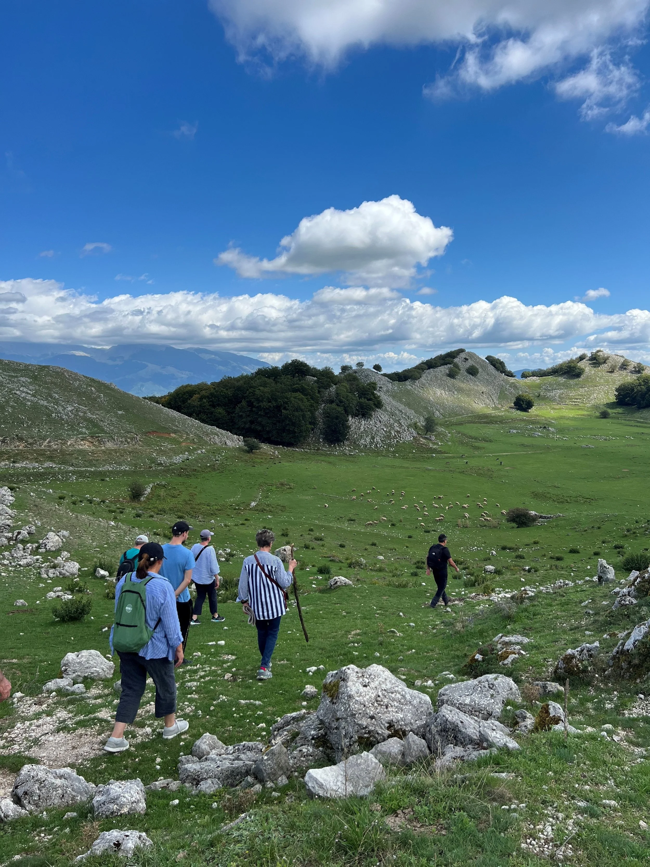 Mountain Meadow Farm walk in the Apennines in Ciociaria, the Wild Heart of Italy. Antica Travel Co