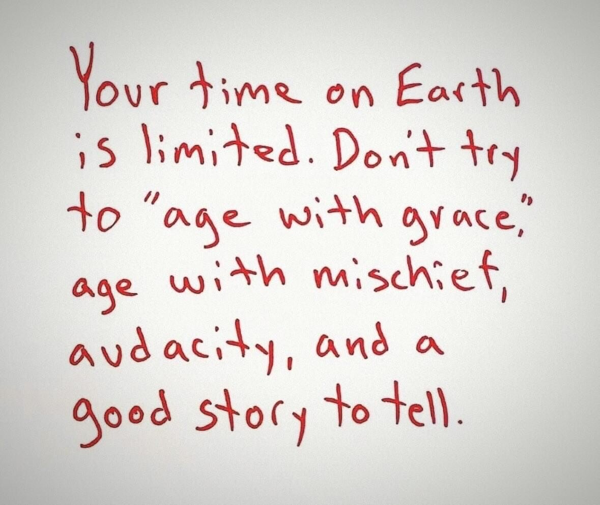 Age with mischief and audacity, and a good story or two&hellip;
🥂
#the4thquarter #thisis60 #wits #authorlife #thursdaythoughts💭