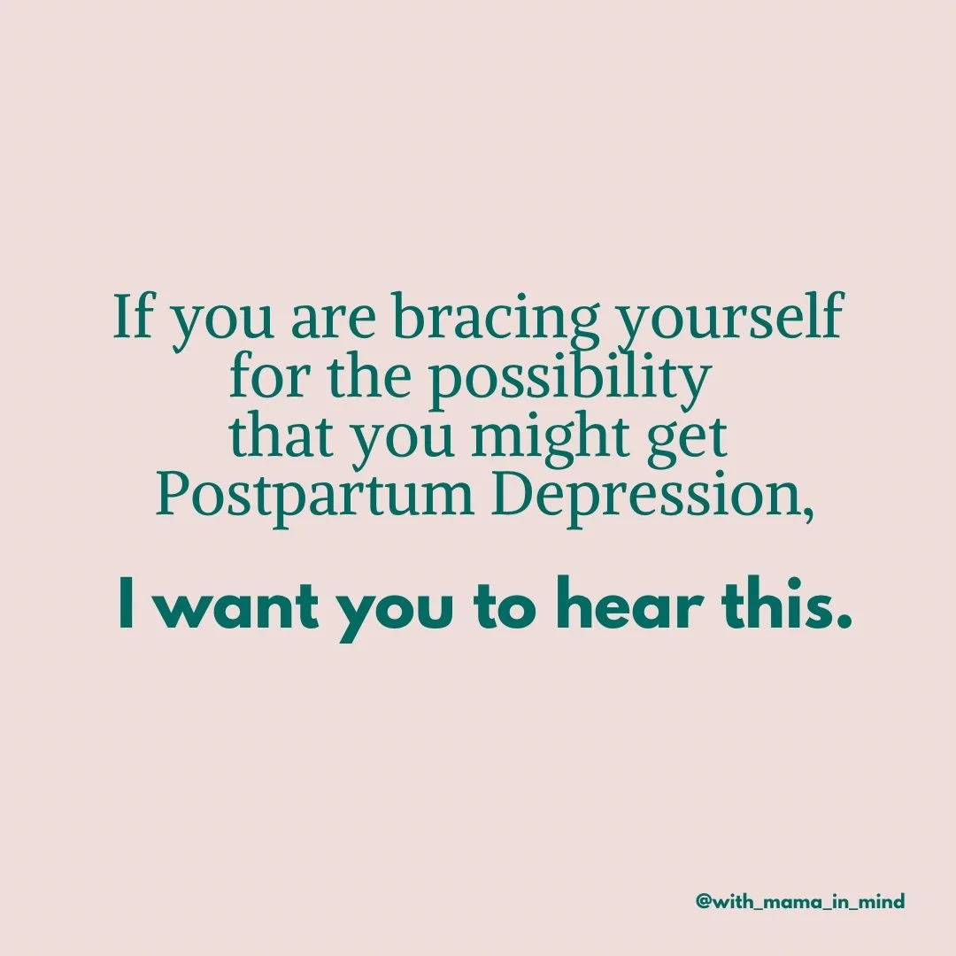 I often talk with women who fear that Postpartum Depression will hit them like a tidal wave, and they are bracing themselves for this possibility of this impact. They&rsquo;ve heard stories about others or have had previous experiences with PPD thems
