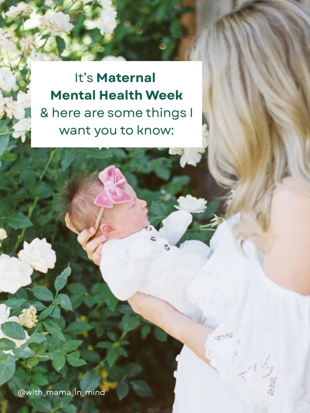 It&rsquo;s Maternal Mental Health Week ♡

#maternalmhmatters #mmhweek2026 #decadeofvoices #therapyformoms