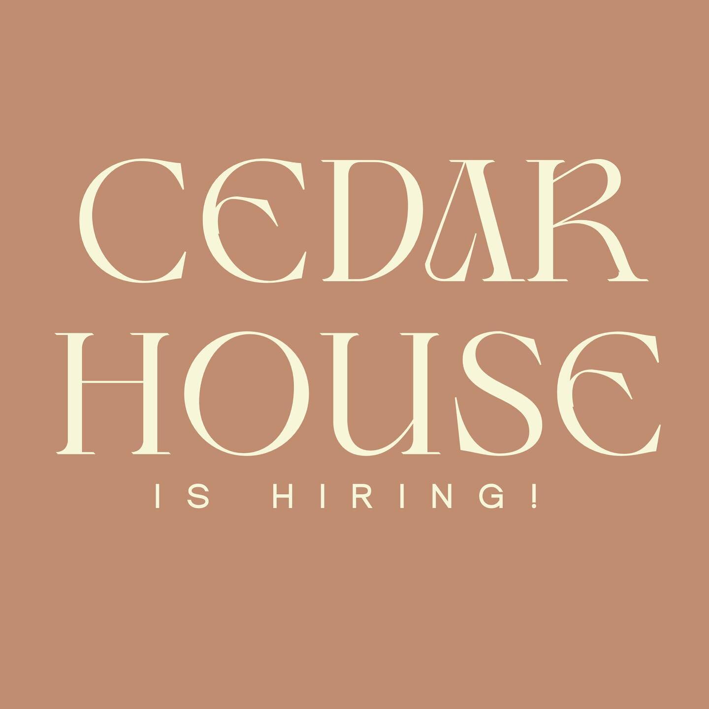 We are hiring @cedarhousehair 🤩 We are looking for talented like minded individuals to join our team in a friendly comfortable environment ✨ We are currently booth rental only, but hairstylists and barbers are welcome 🥰 if interested please send yo