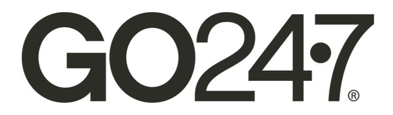 The logo for GO247, featuring black text on a transparent background.