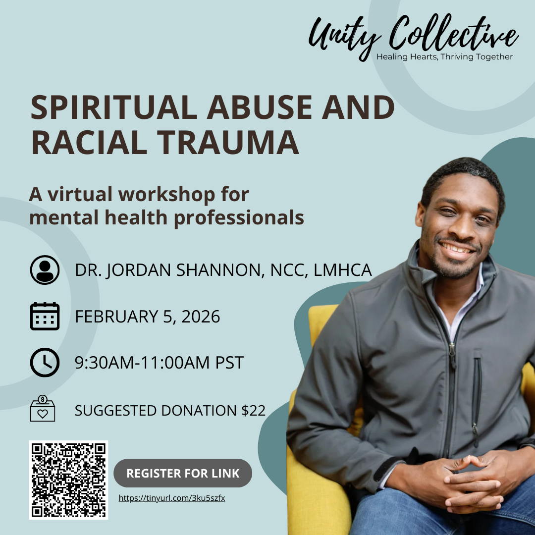 Spiritual Abuse &amp; Racial Trauma: A workshop for mental health providers