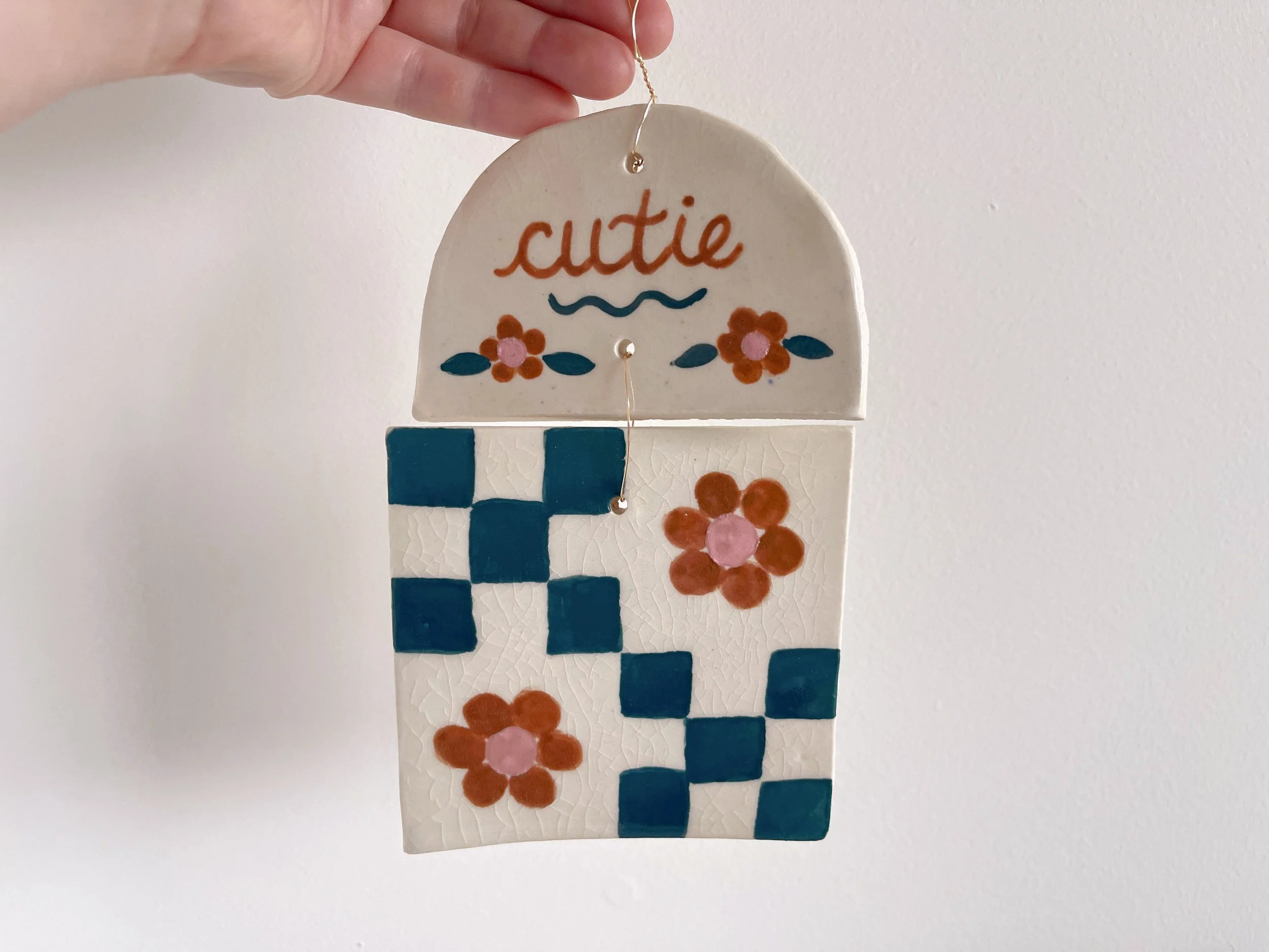 Cutie Check Wall Hanging 2
