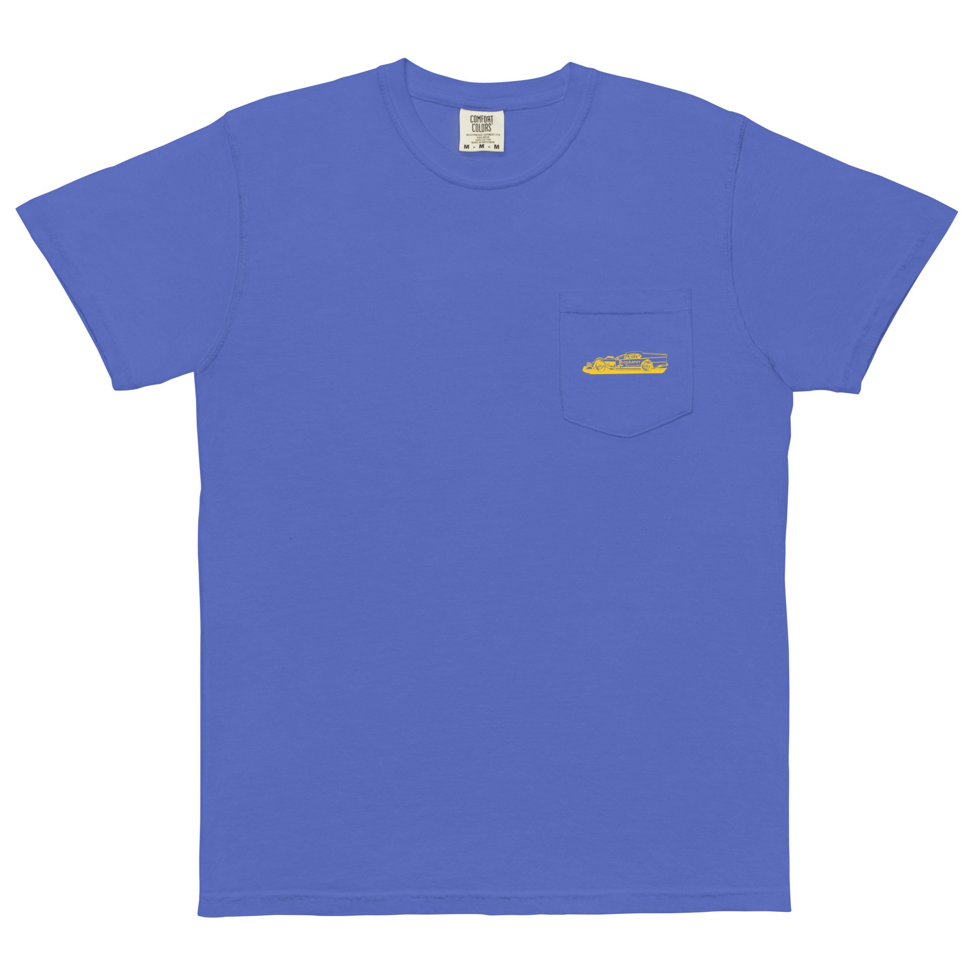 Vintage Style Pocket Bio Photo Modified Unisex garment-dyed pocket t-shirt