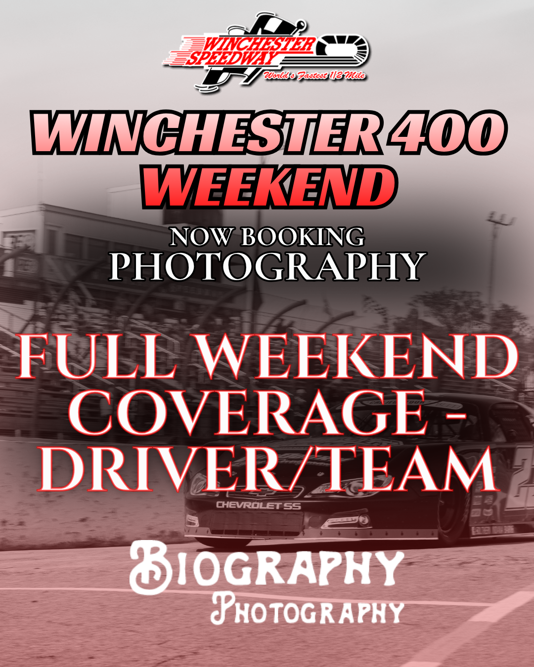 Full Weekend Race Photography — Winchester Speedway October 9-11, 2026