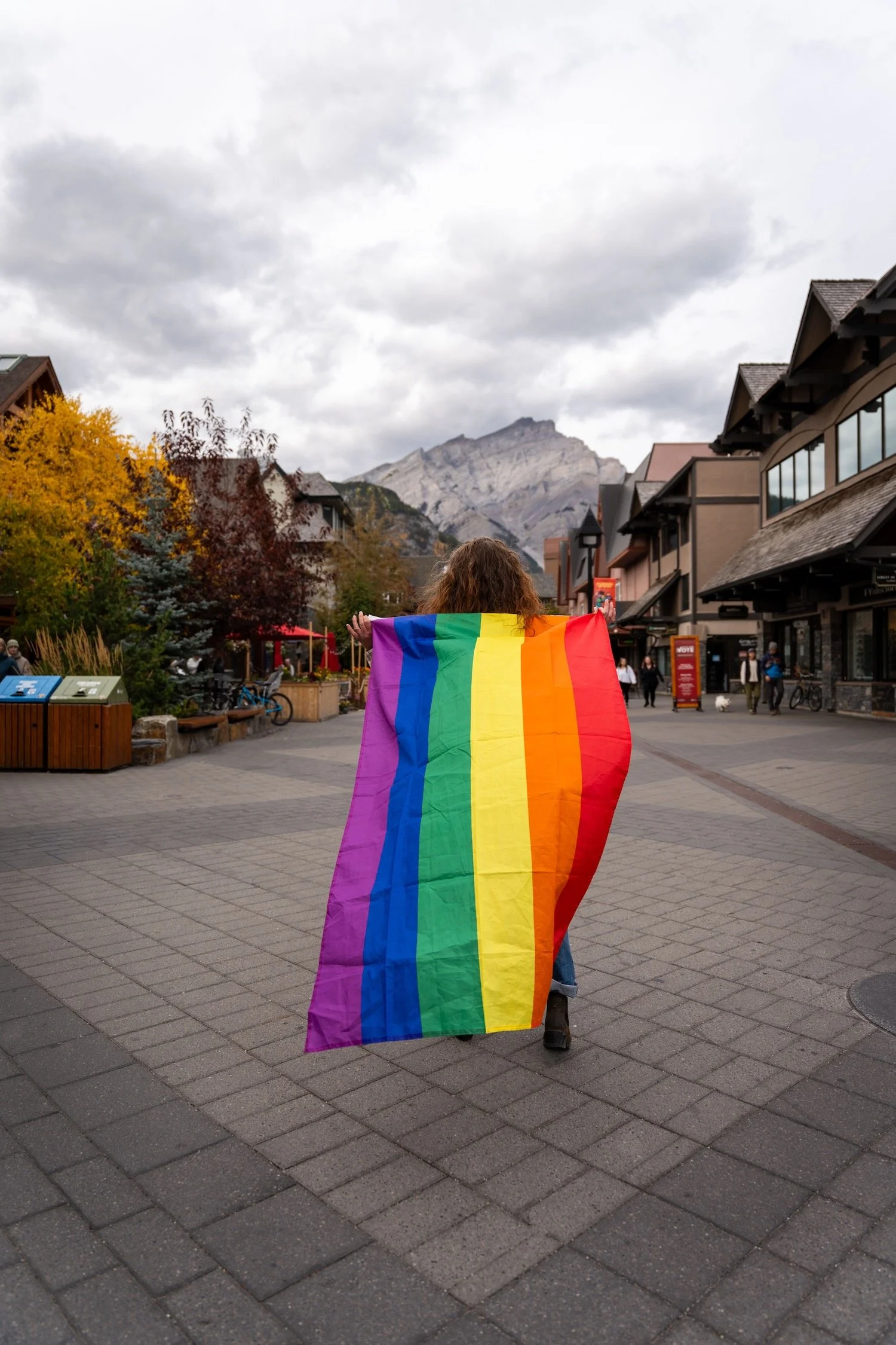 Banff Pride_Pride Flag on Bear Street_Robert Massey Photography.jpeg