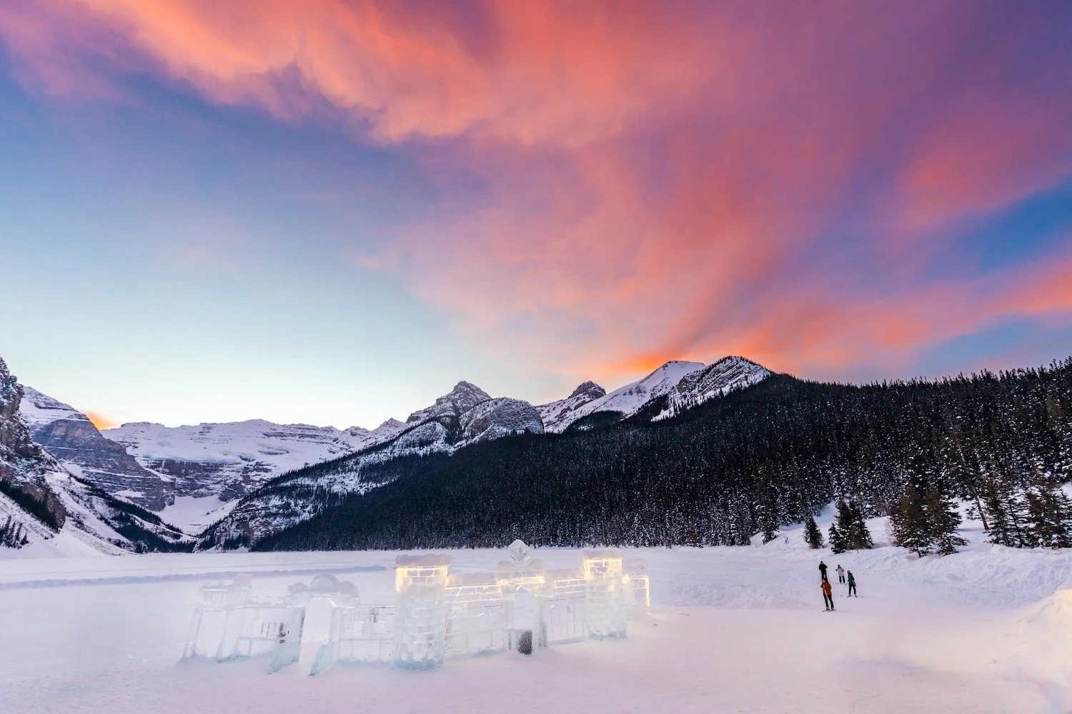 Ice castle at sunset_Lake Louise_Robert Massey Photography.jpeg