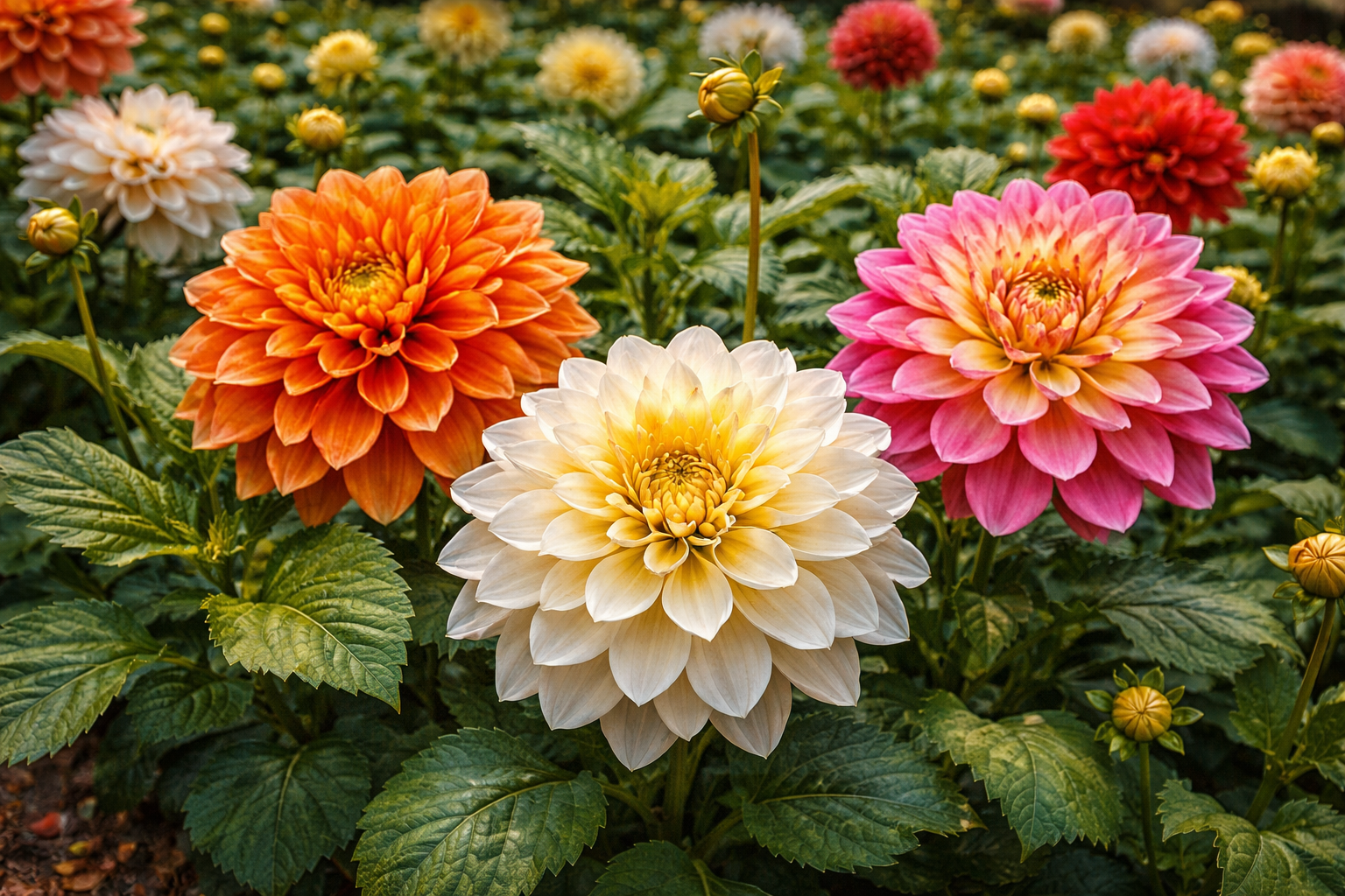Dahlia and garden displays around Eaglehawk