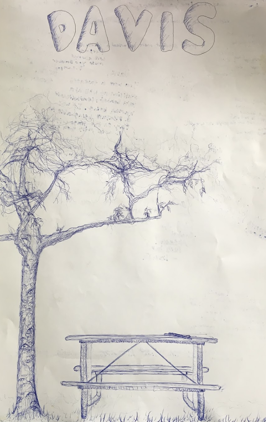 the table at SBCC where davis velarde and i used to hang out