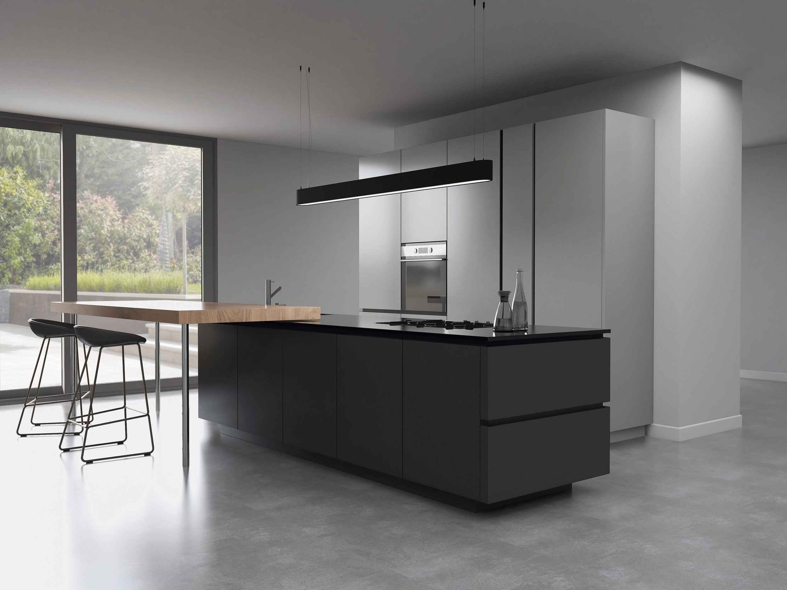 Edged Tribecca - Light Grey & Graphite