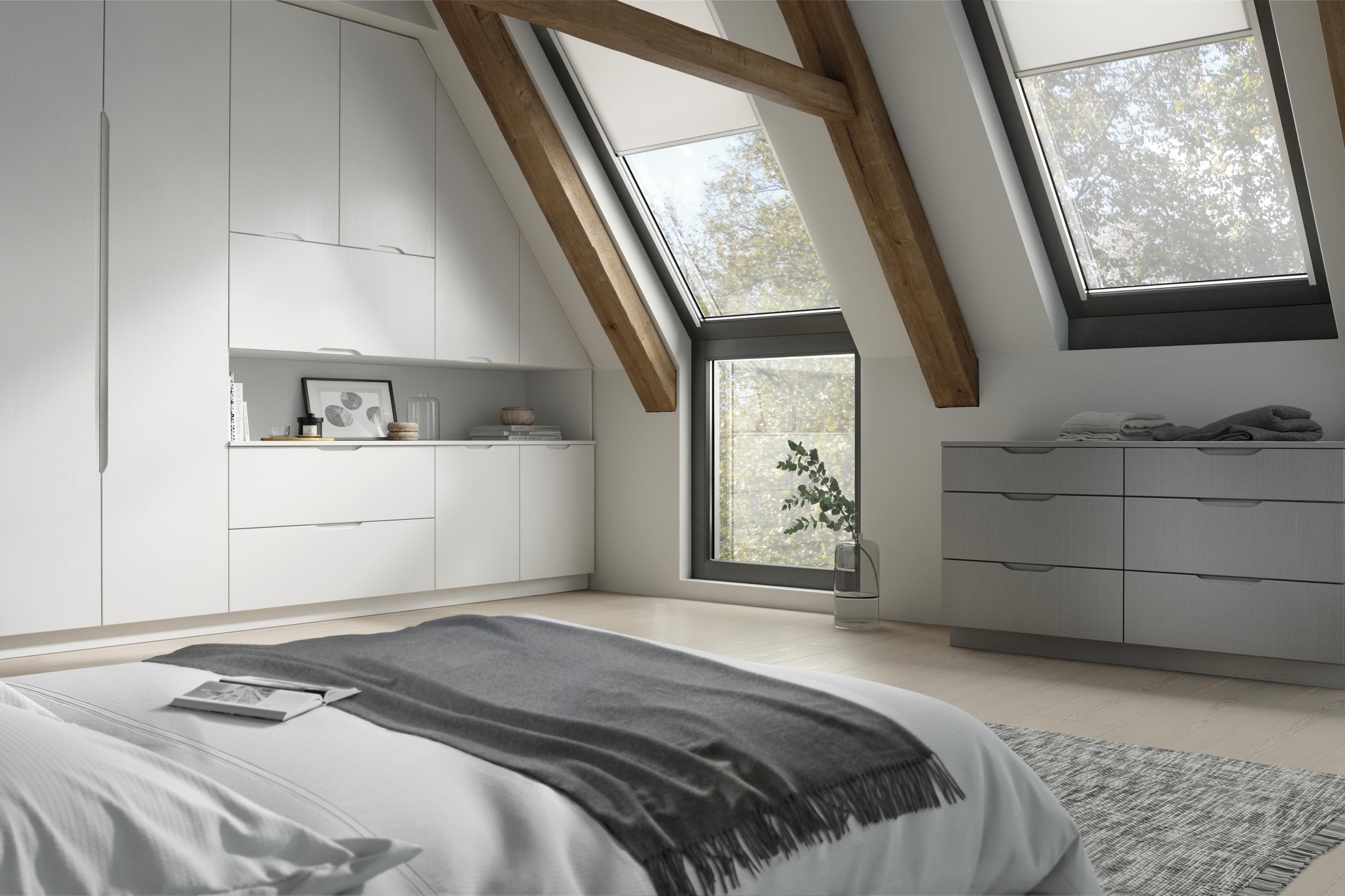 Neptune - White and Light Grey