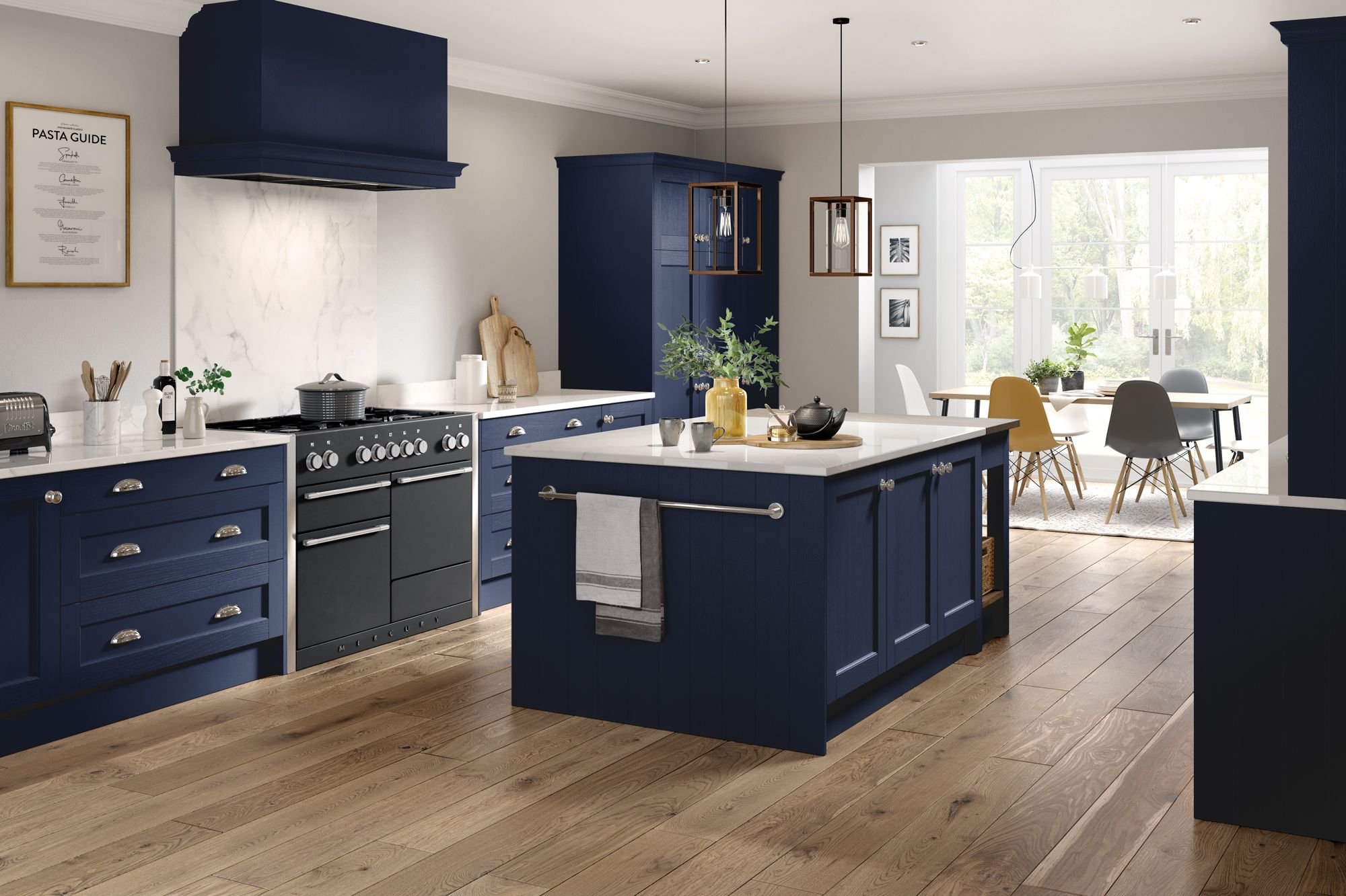 5 Piece Bastille - Marine Blue