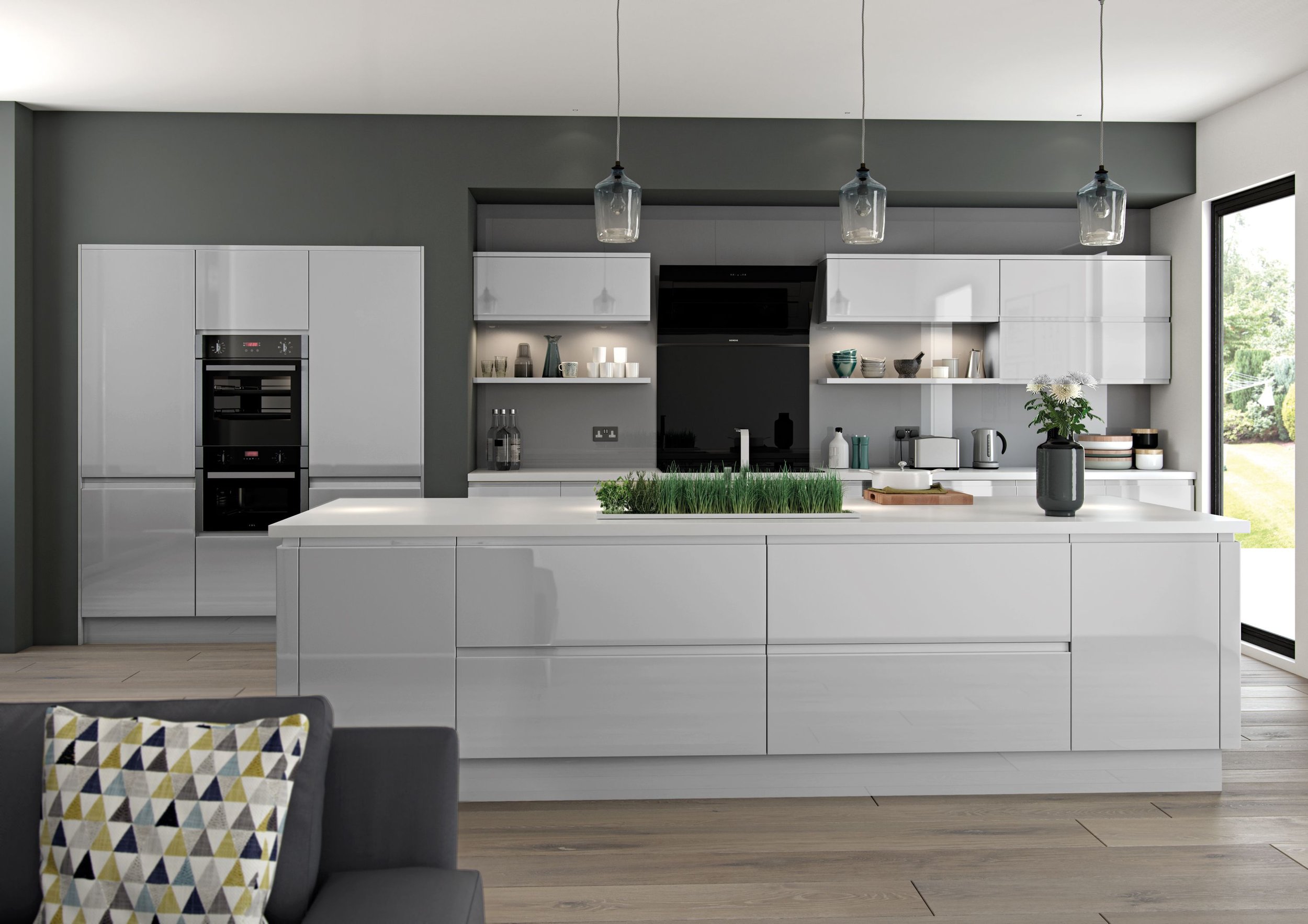 Luzzi - Gloss Light Grey