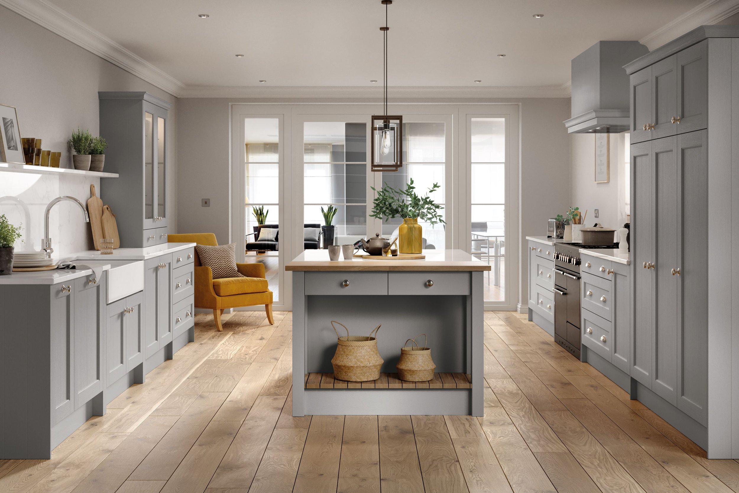 5 Piece Bastille - Light Grey