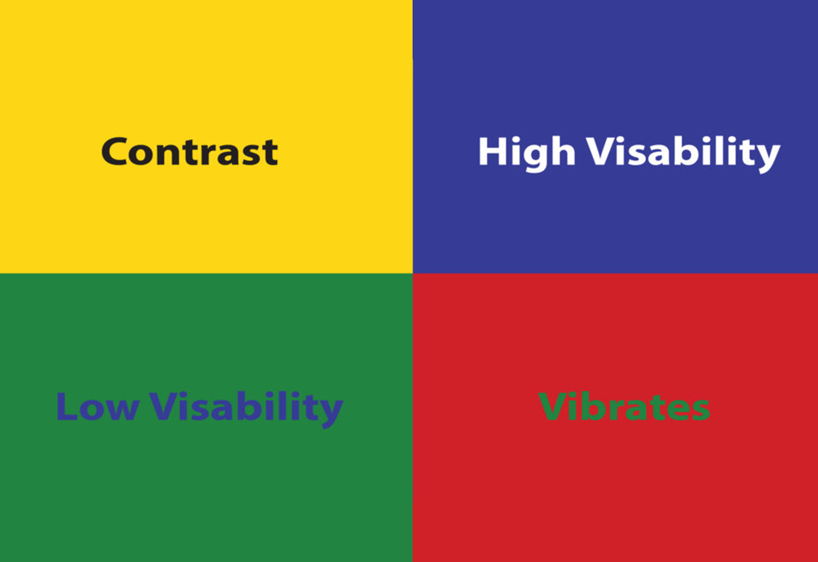High and Low Contast Colours