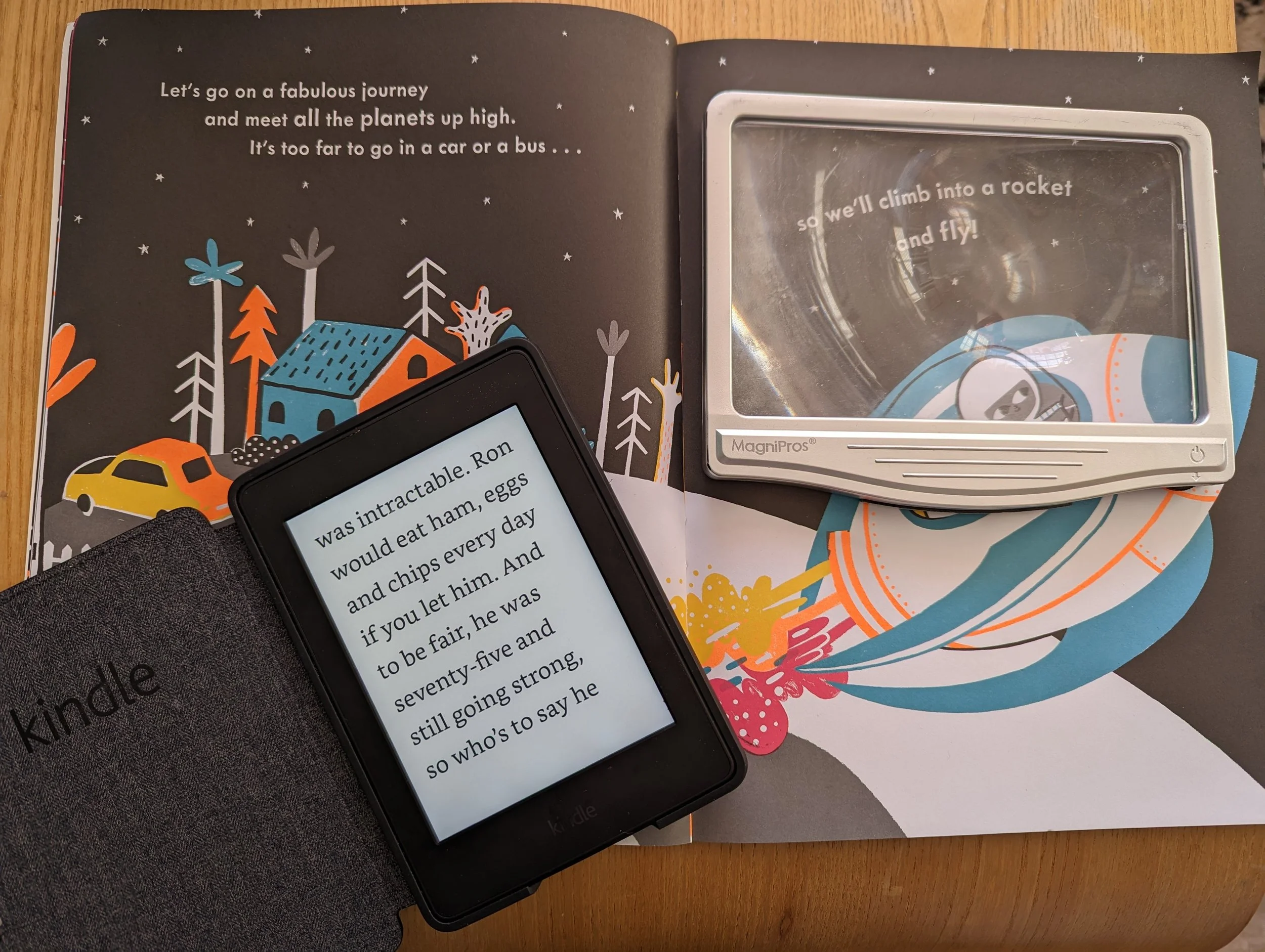 Our Experience with a Visually Impaired and Voracious Reader