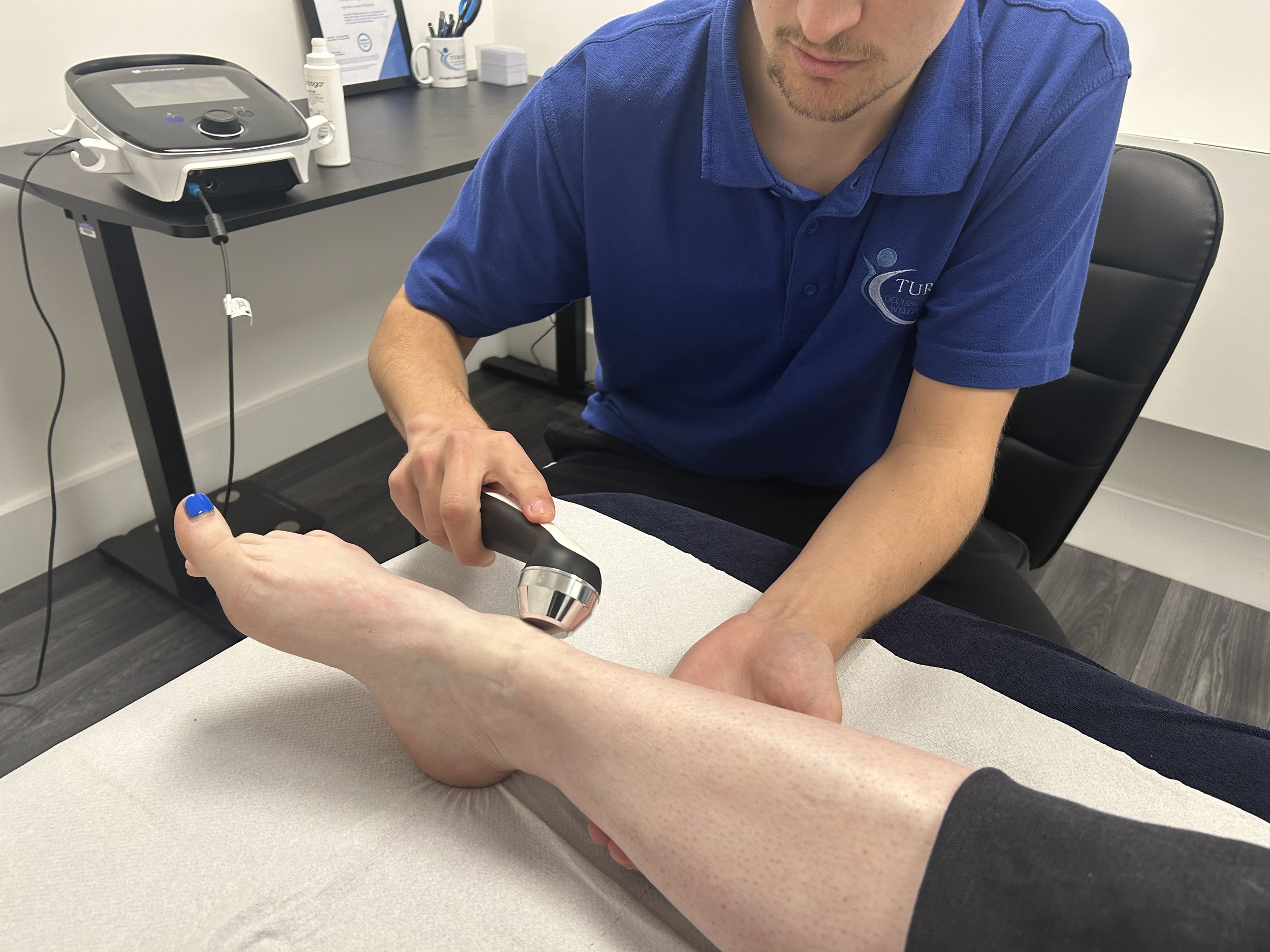 Person receiving ultrasound