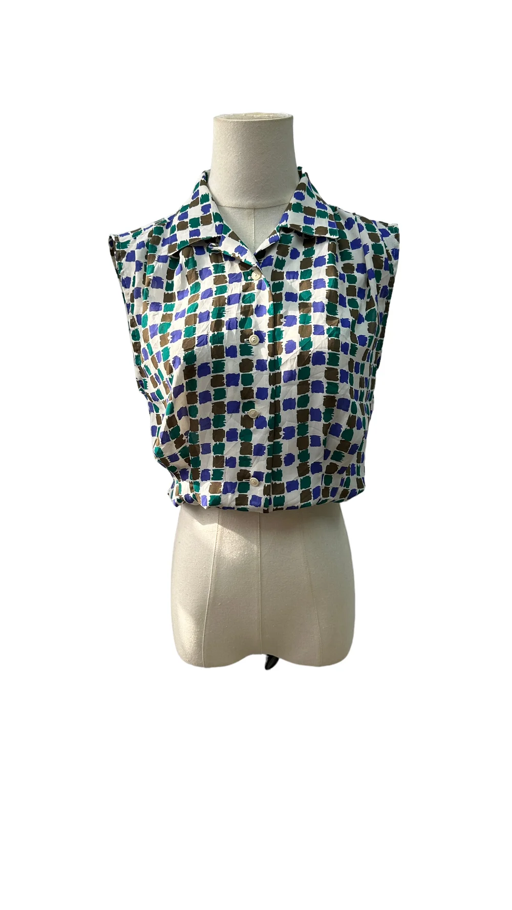 Vintage checkered button top — Asecondseries