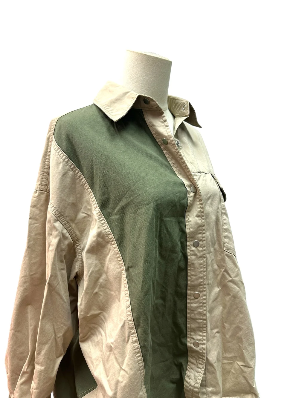 Zara colour-block oversized jacket top (XS - S) — Asecondseries