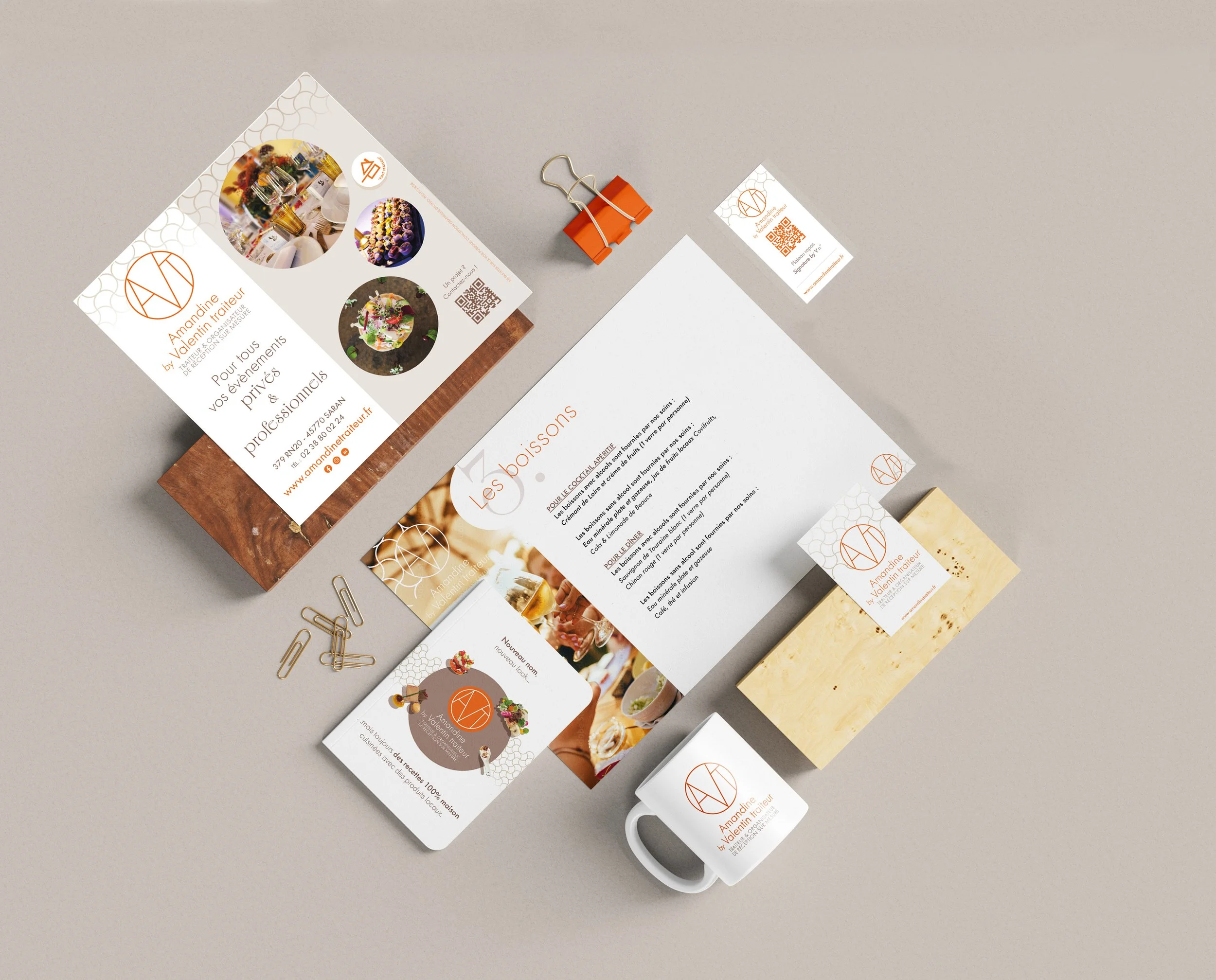 Amandine by Valentin Traiteur - Identité et branding