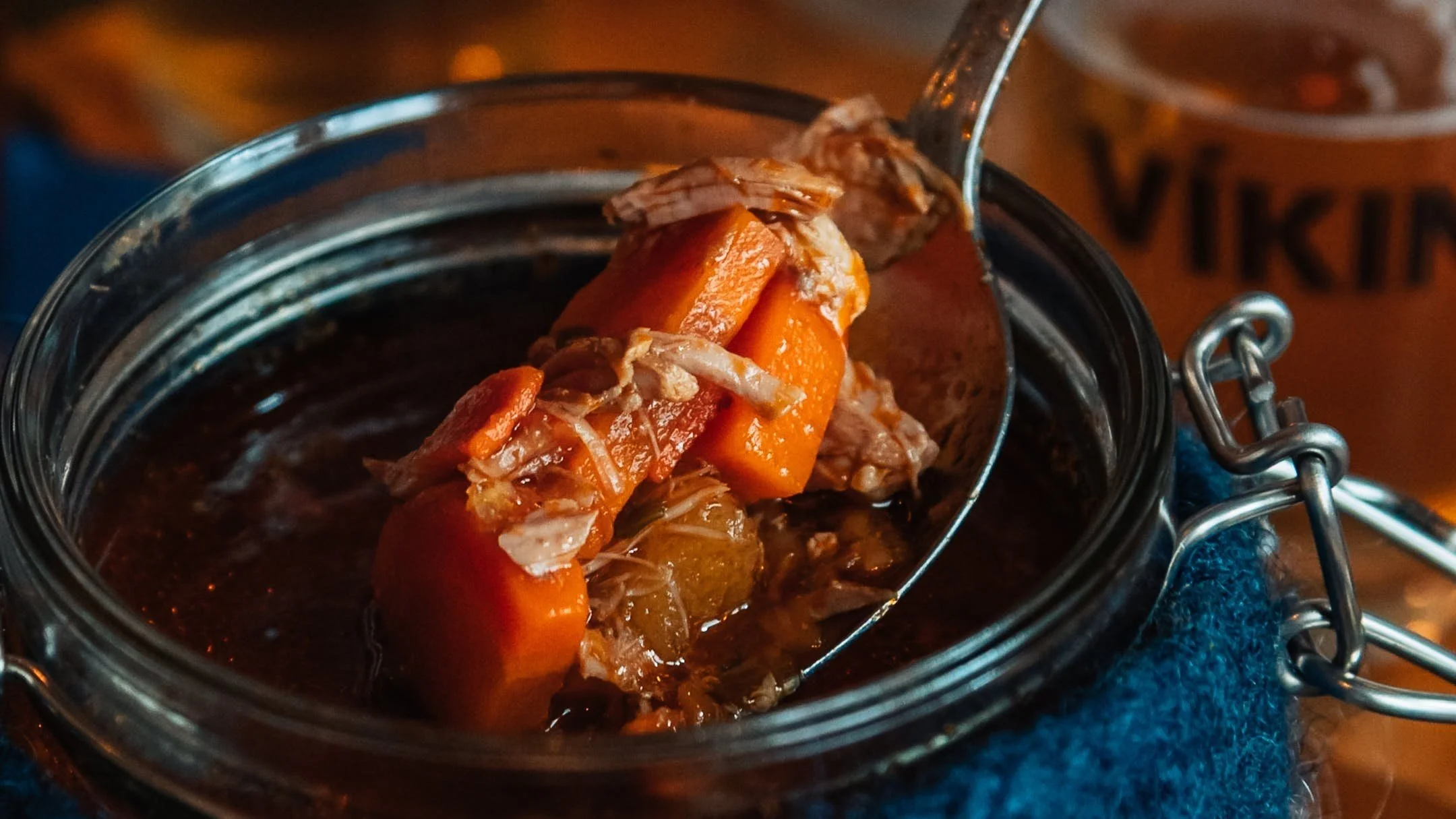 Isländsk köttsoppa i Reykjavik