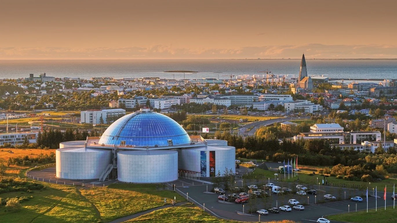 Reykjavik och museet Perlan
